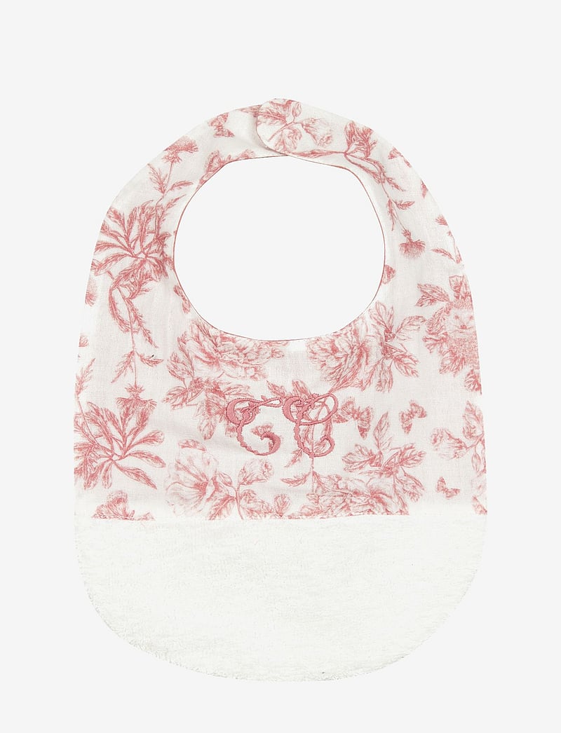 Tartine et Chocolat - Toile de Jouy Bib S2 - sleeveless bibs - dark pink - 1