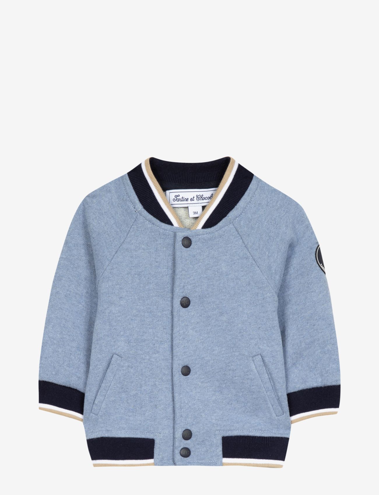 Tartine et Chocolat - GILETSWEAT2 - blue - 0
