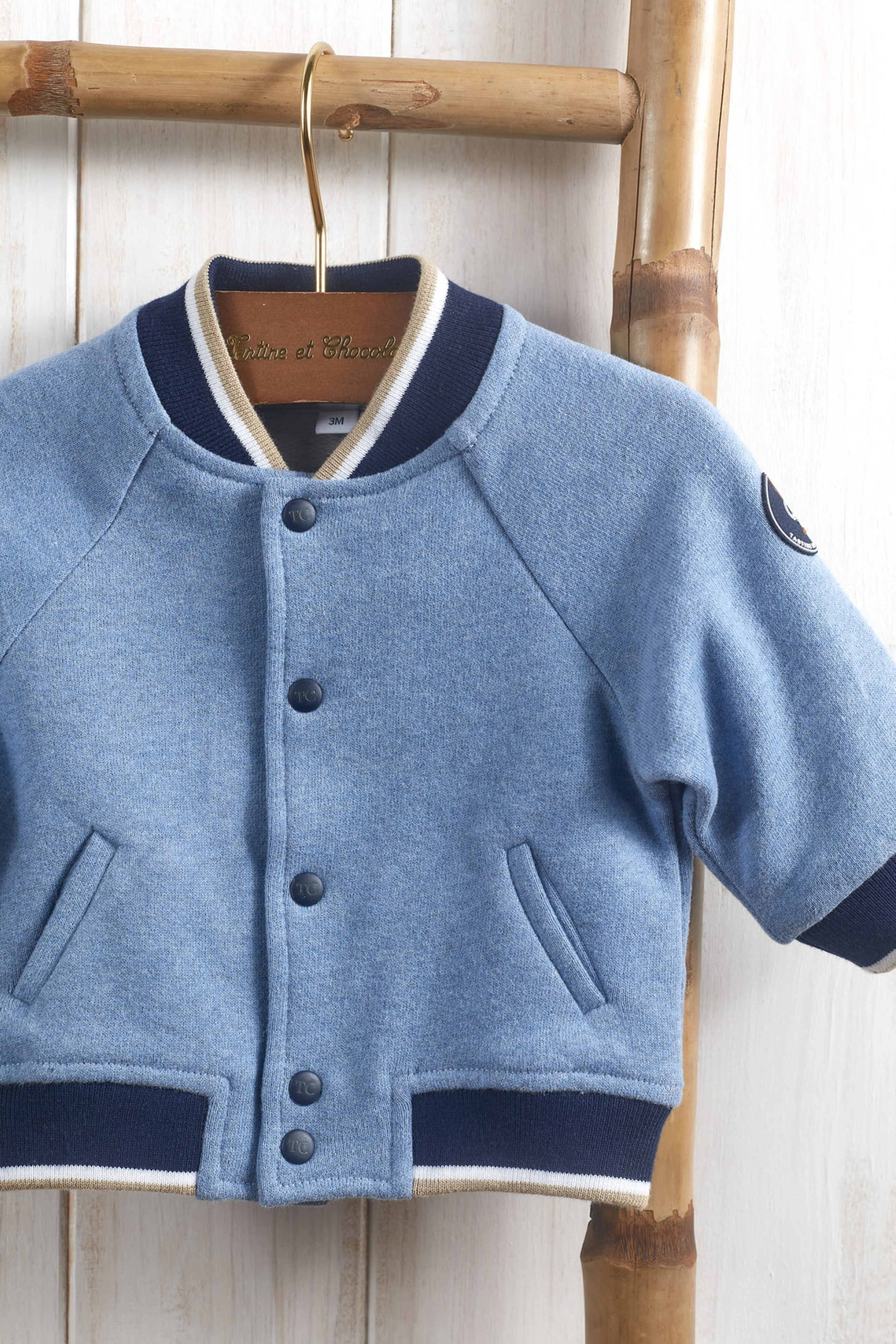 Tartine et Chocolat - GILETSWEAT2 - blue - 2