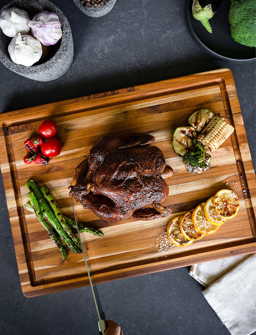 Teakhaus - Choppingboard w. juice canal - brown - 1