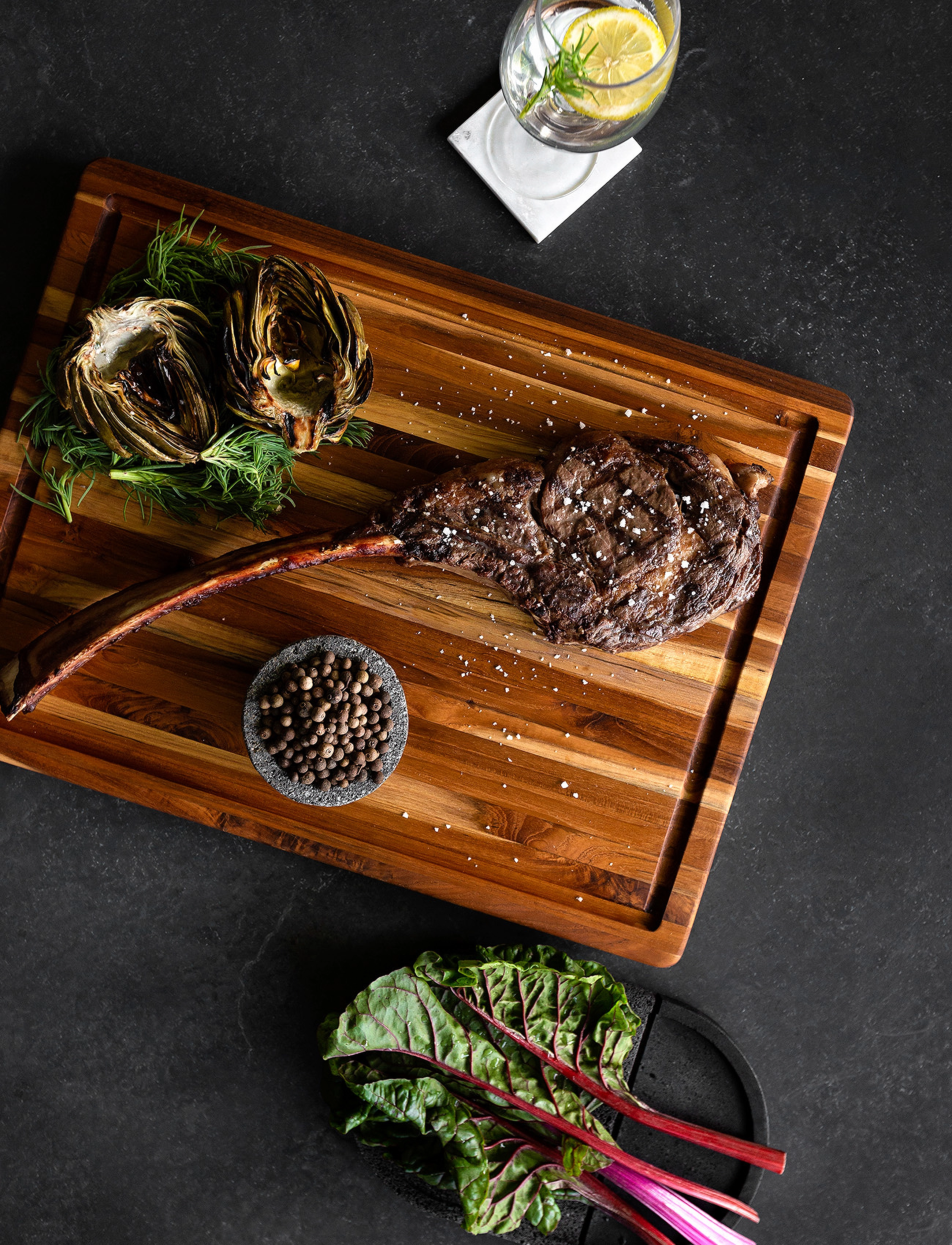 Teakhaus - Choppingboard w. juice canal - brown - 2