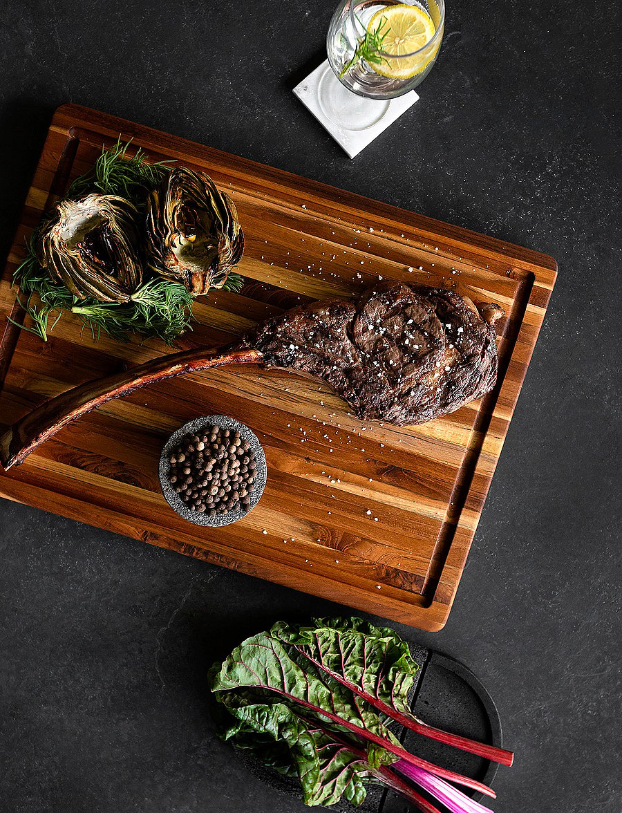 Teakhaus - Choppingboard w. juice canal - brown - 2