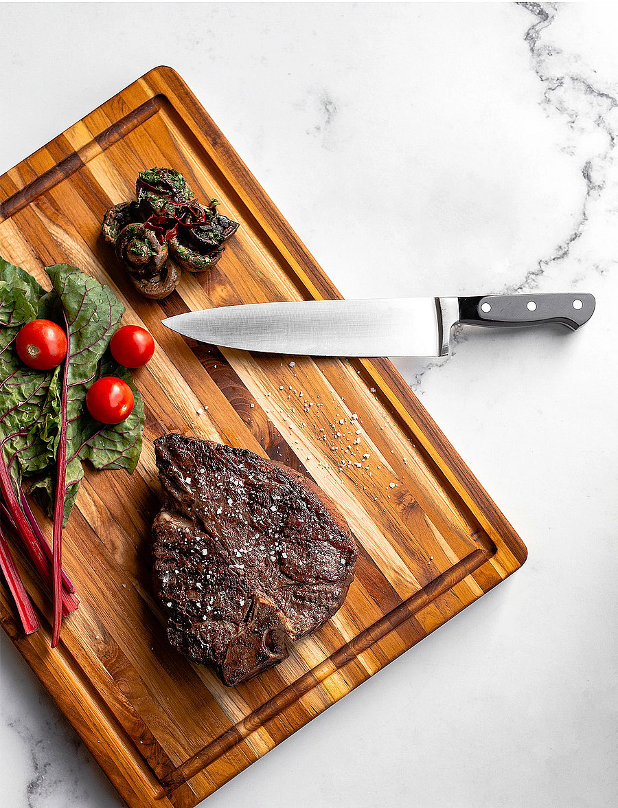 Teakhaus - Choppingboard w. juice canal - brown - 3