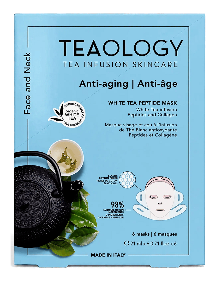 Teaology Skincare - Multipack 6x White Tea Peptide Mask - sheet masks - white tea - 1