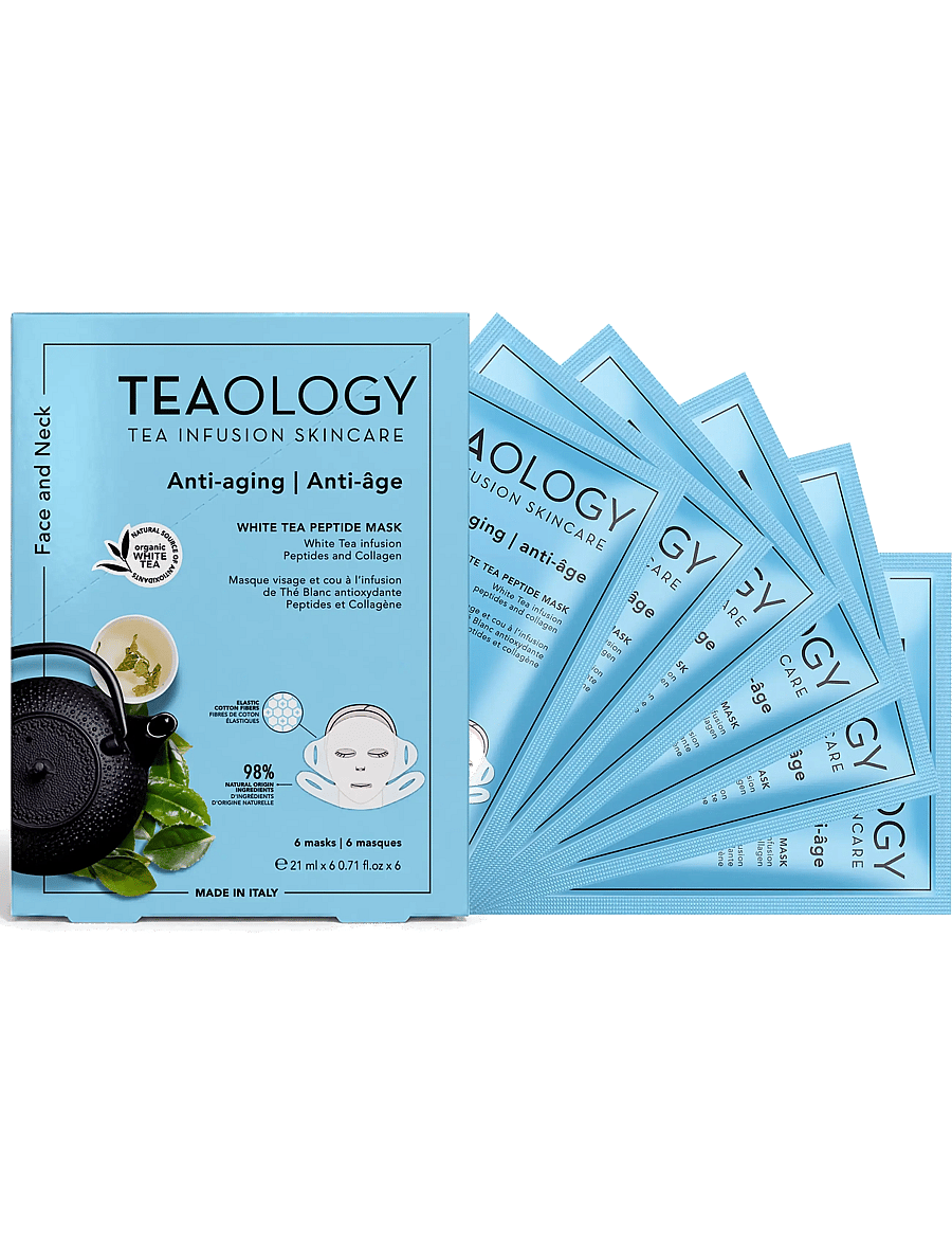 Teaology Skincare - Multipack 6x White Tea Peptide Mask - sheet masks - white tea - 2