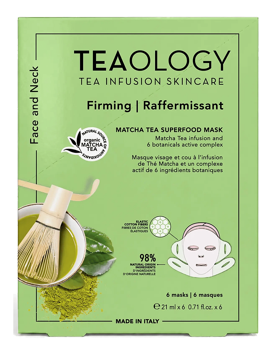 Teaology Skincare - Multipack 6x Matcha Tea Superfood Mask - sheet masks - matcha tea - 1