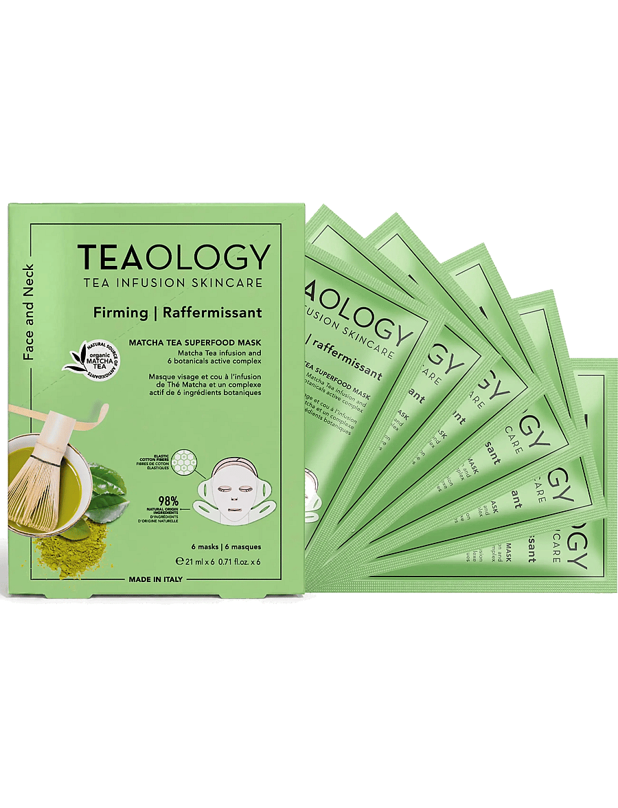 Teaology Skincare - Multipack 6x Matcha Tea Superfood Mask - sheet masks - matcha tea - 2