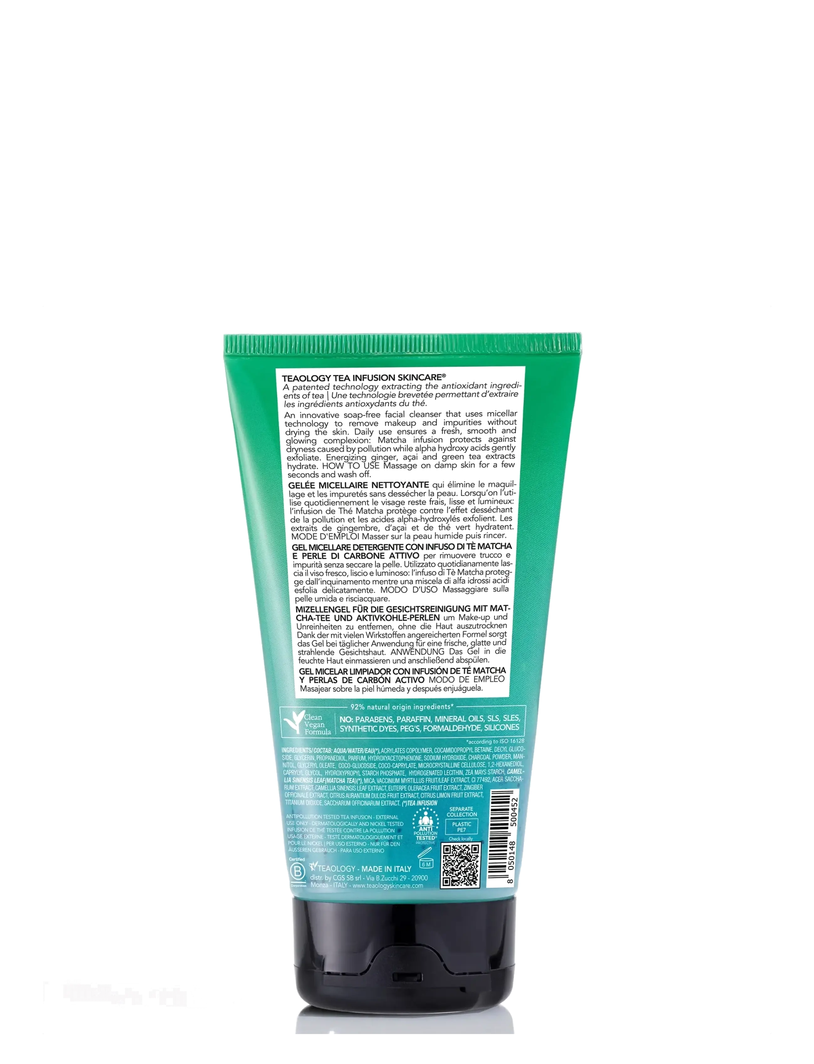 Teaology Skincare - Black Matcha Micellar Jelly Cleanser - hreinsigel - matcha tea - 2