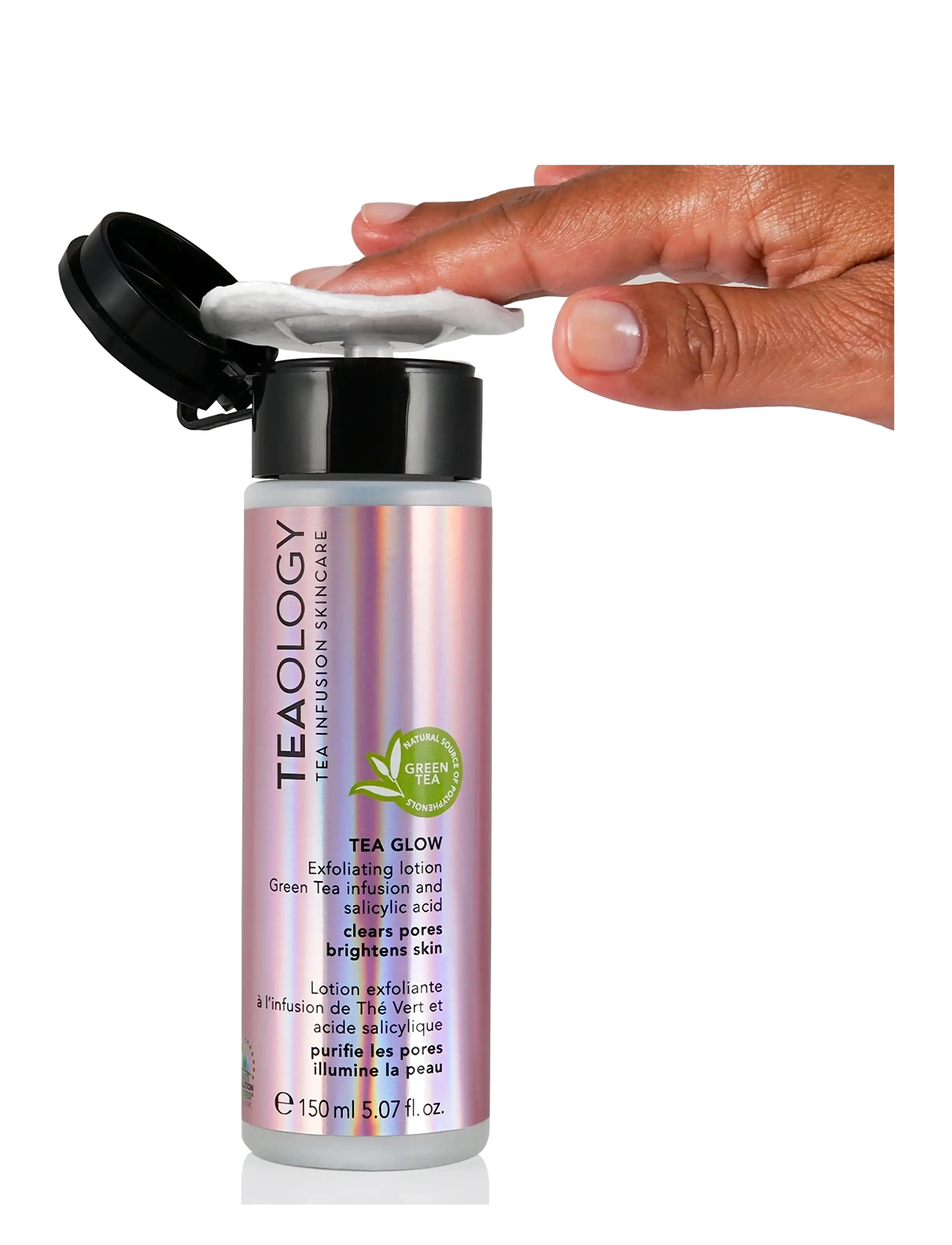 Teaology Skincare - Tea Glow Exfoliating Toner - eksfolierende tonere - green tea - 3