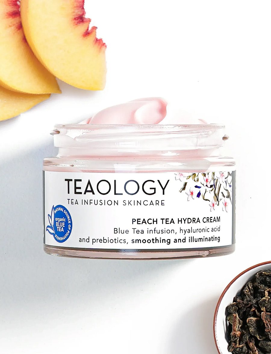 Teaology Skincare - Peach Tea Hydra Cream - dagkrem - blue tea - 0