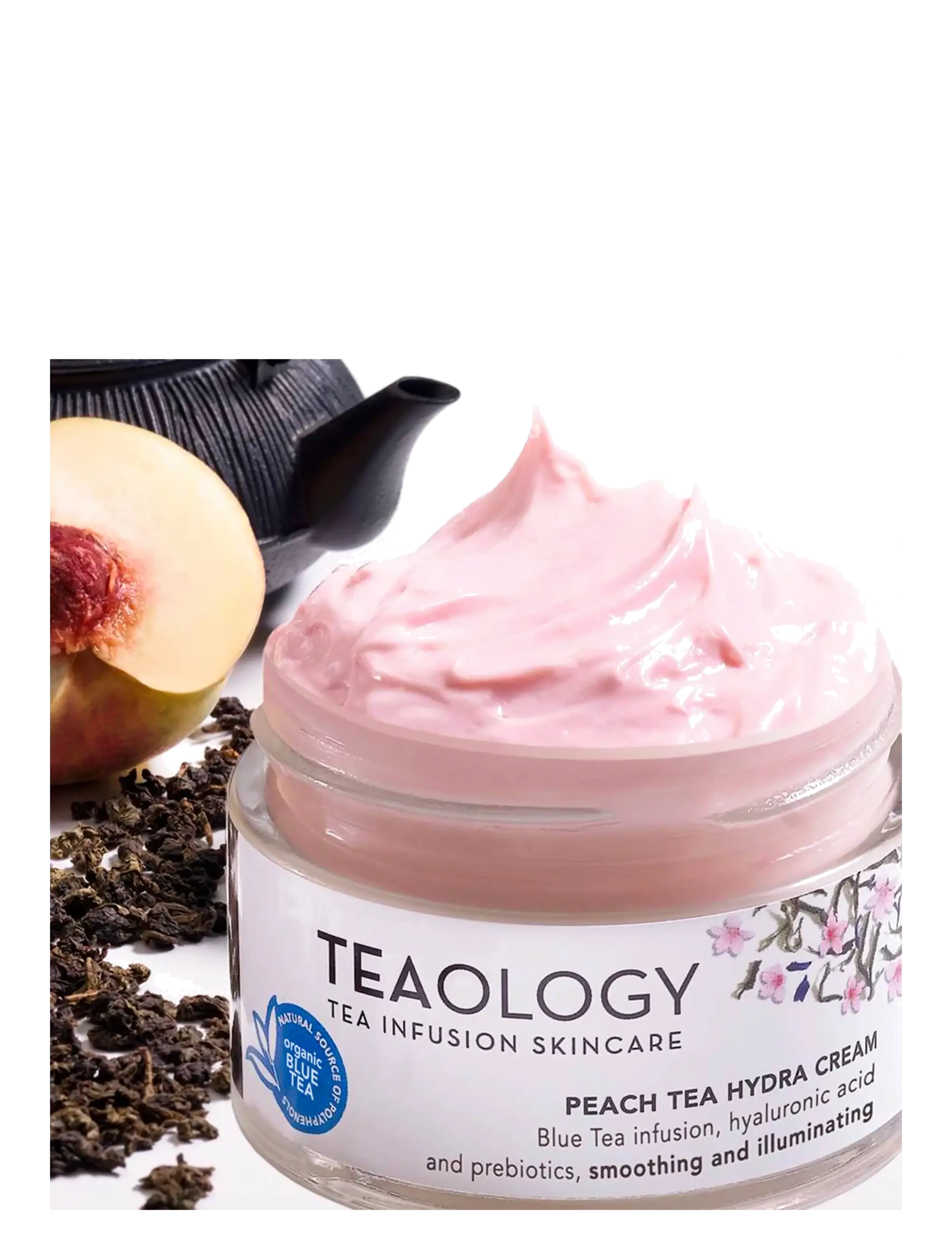 Teaology Skincare - Peach Tea Hydra Cream - dagkräm - blue tea - 3