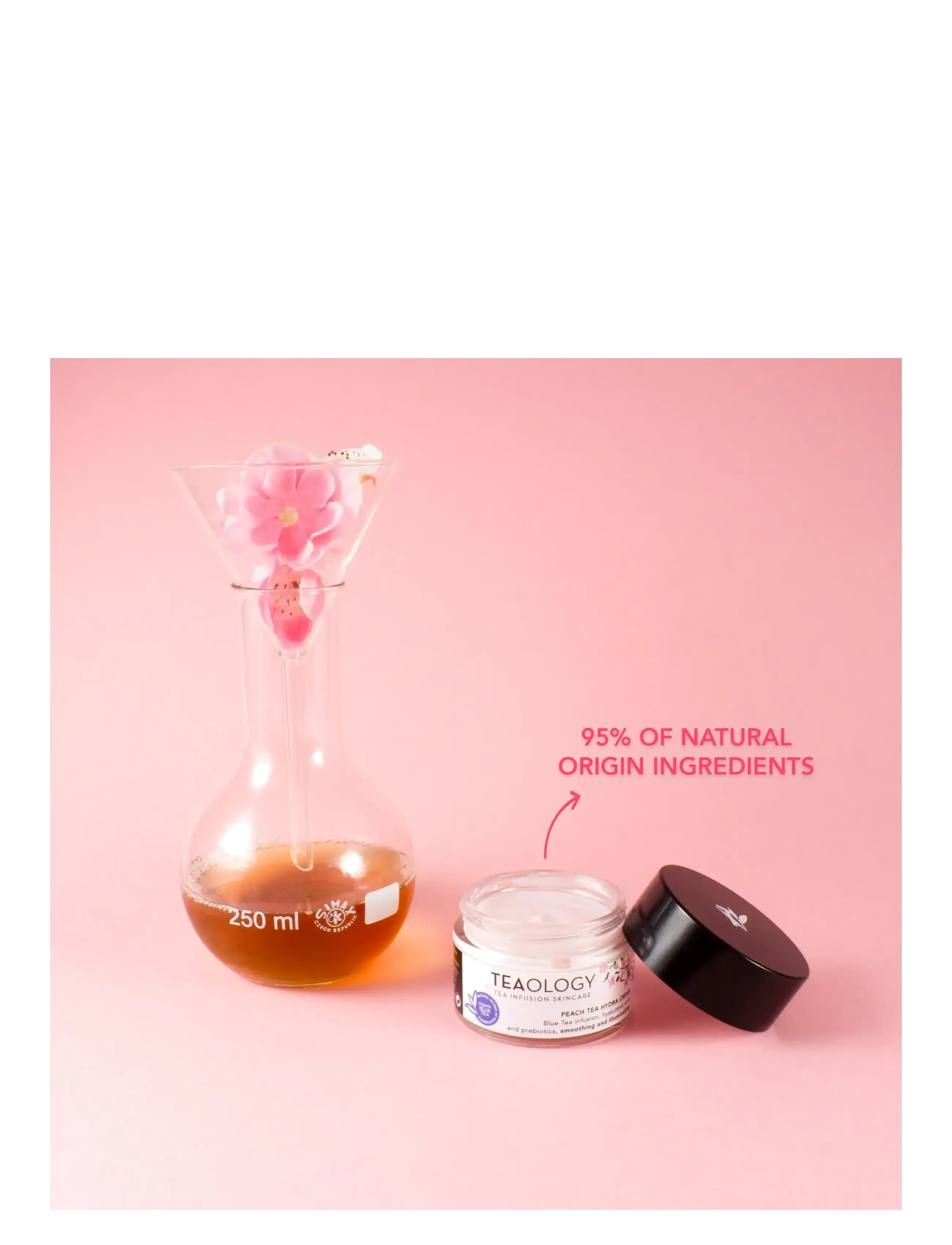 Teaology Skincare - Peach Tea Hydra Cream - dagkräm - blue tea - 4