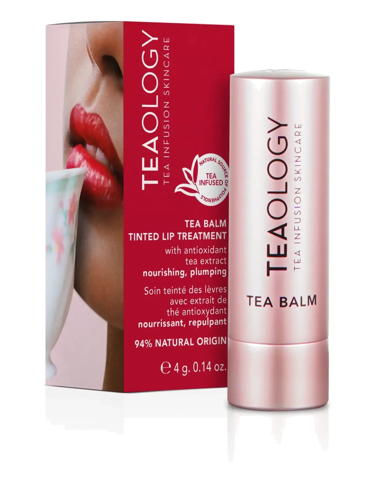 Teaology Skincare - Tea Balm Tinted Lip Tretament  - läppbalsam - cherry tea - 3