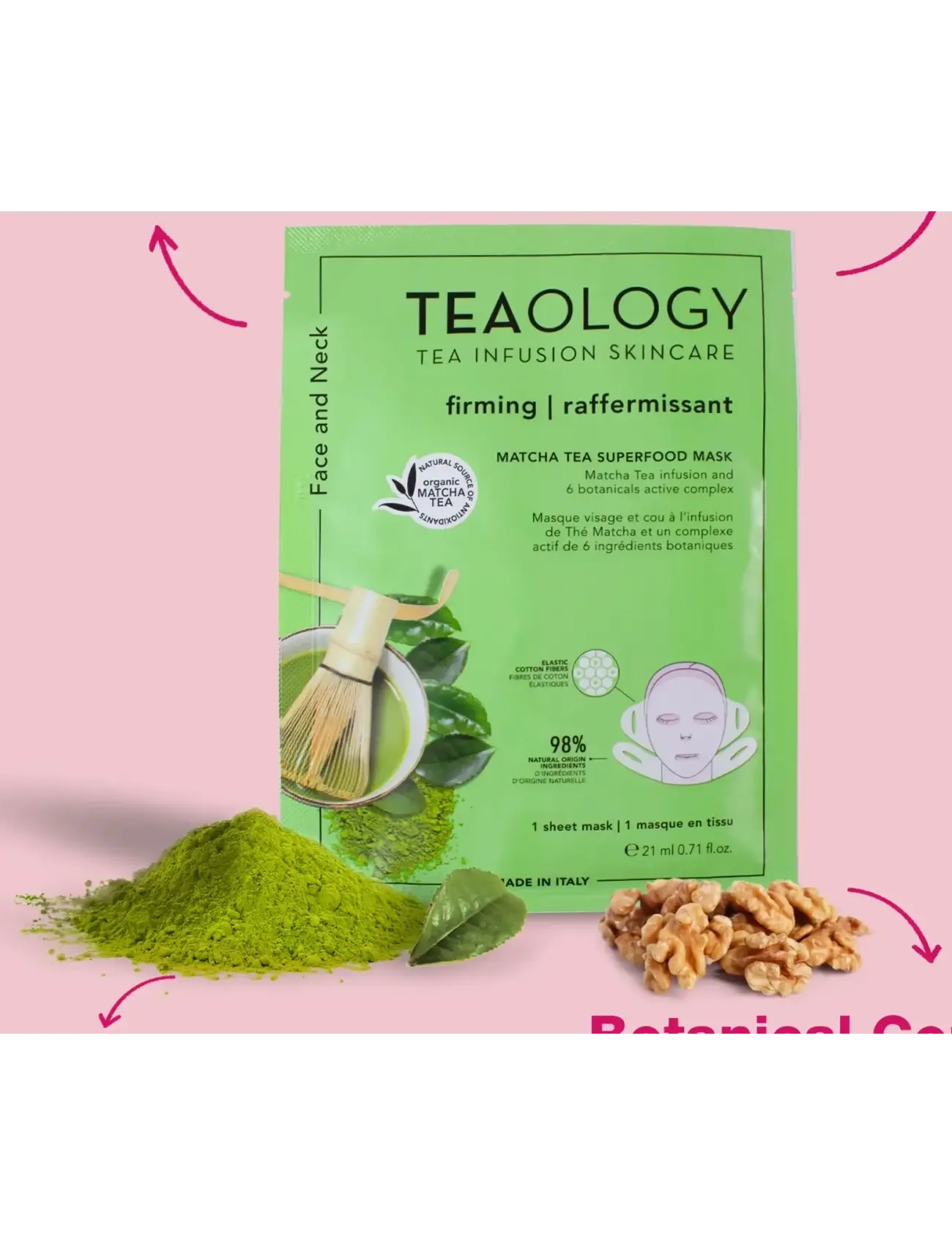 Teaology Skincare - Matcha Tea Superfood Mask - sheet masks - matcha tea - 3