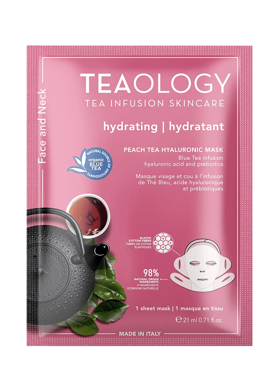 Teaology Skincare - Peach Tea Hyaluronic Mask - sheet masks - blue tea - 0