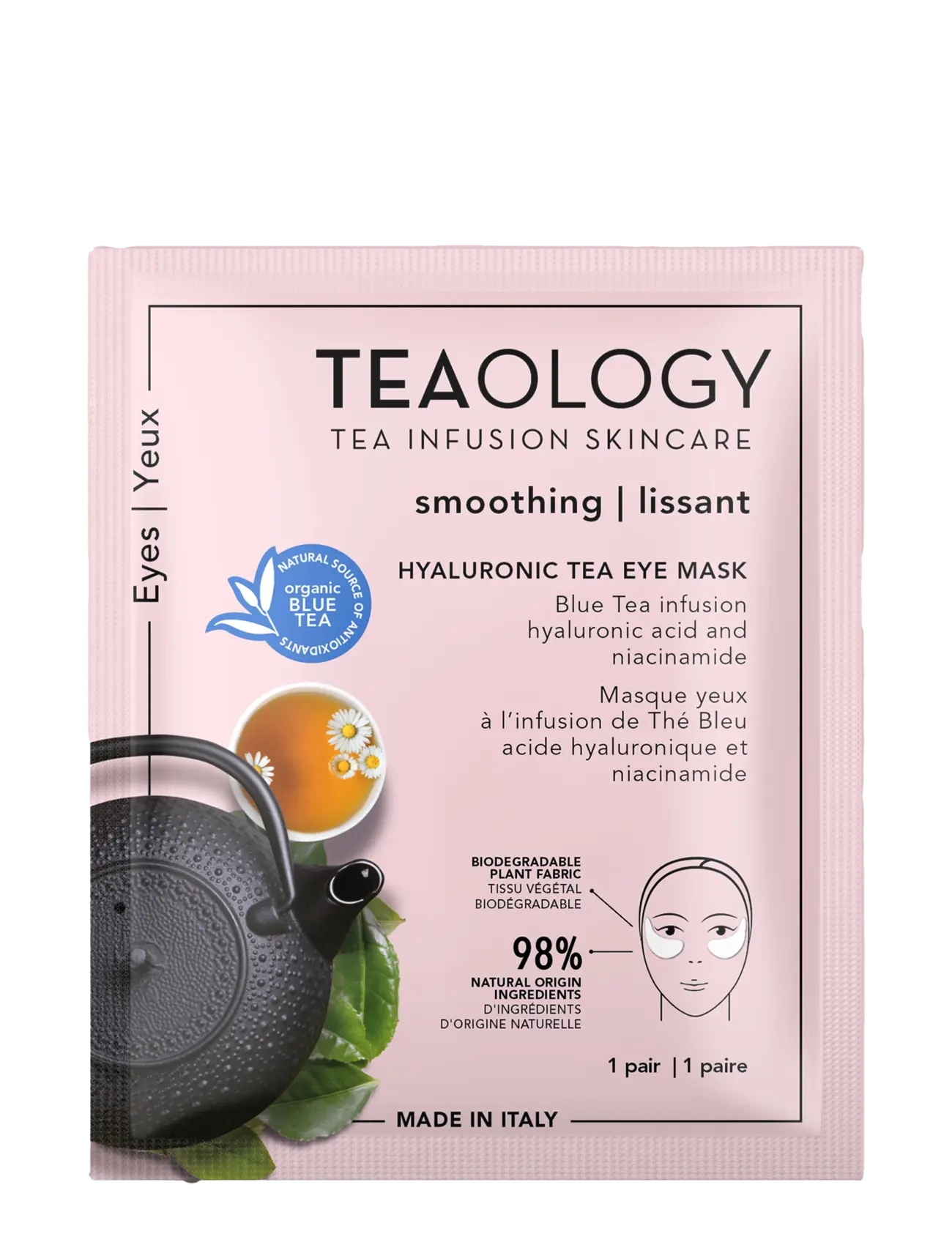 Teaology Skincare Hyaluronic Tea Eye Mask - Teaology Skincare - BLUE TEA / clear