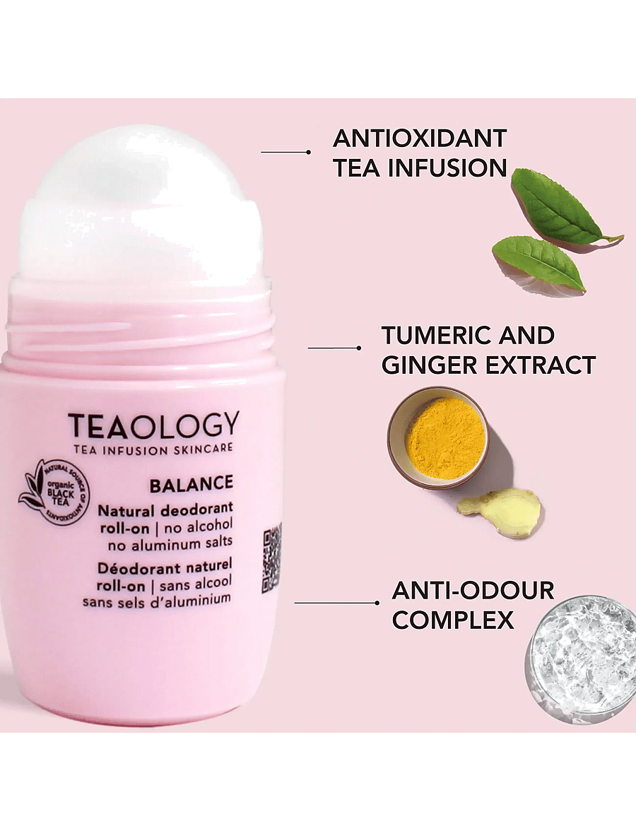 Teaology Skincare - Balance - Natural Deodorant Roll On - roll on deoer - clear - 4