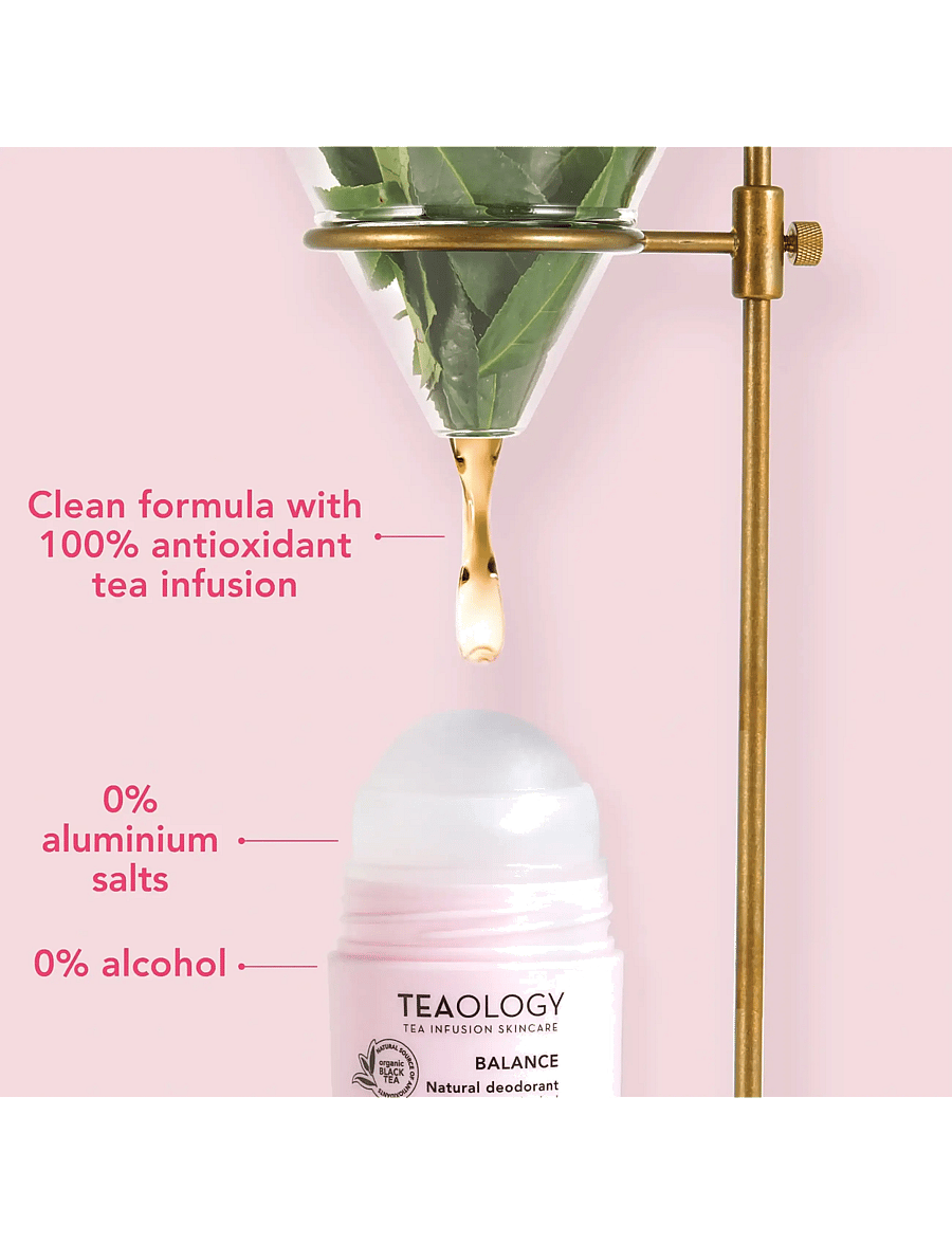 Teaology Skincare - Balance - Natural Deodorant Roll On - roll on deoer - clear - 5