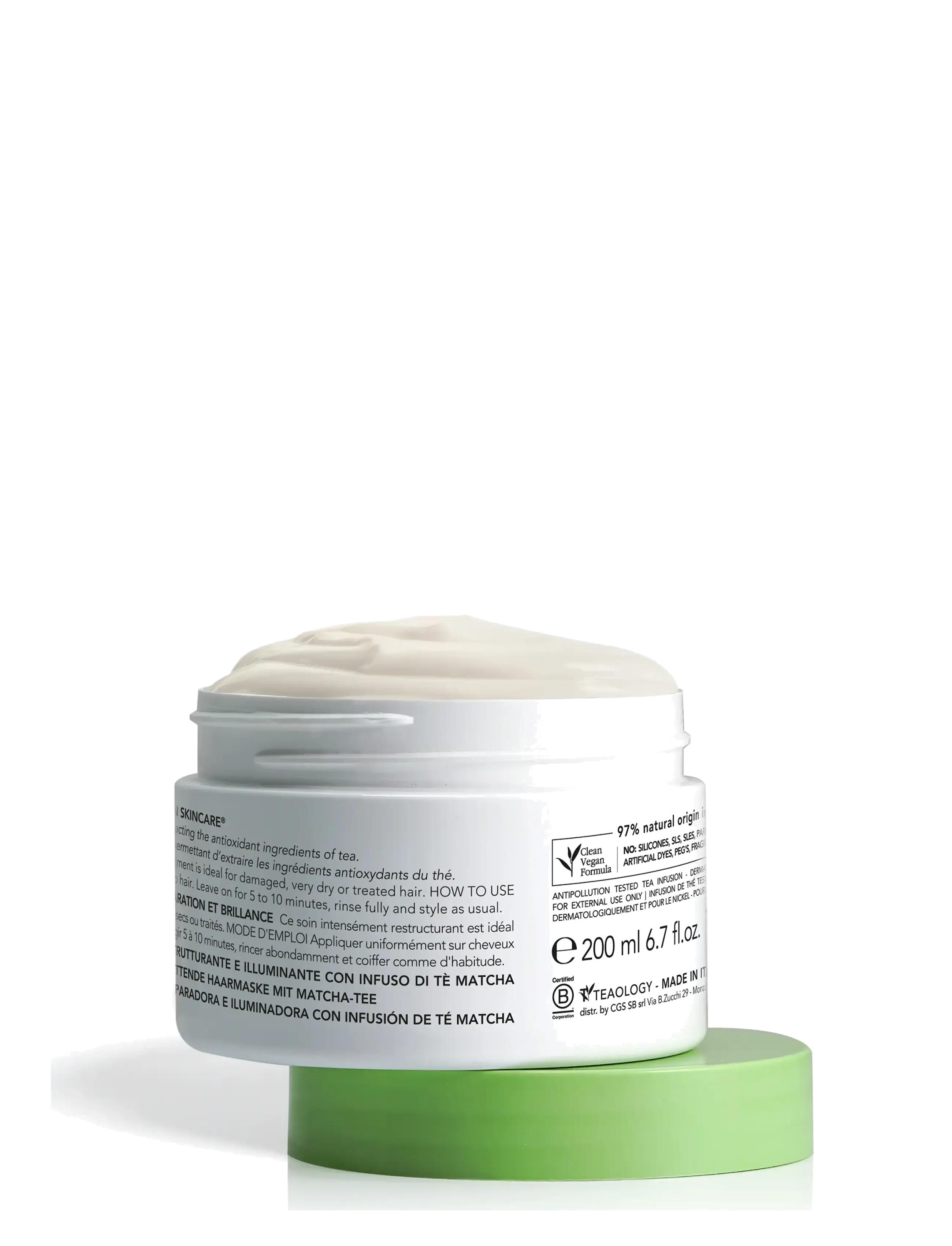 Teaology Skincare - Matcha Hair Repair Mask - hårkur - matcha tea - 2