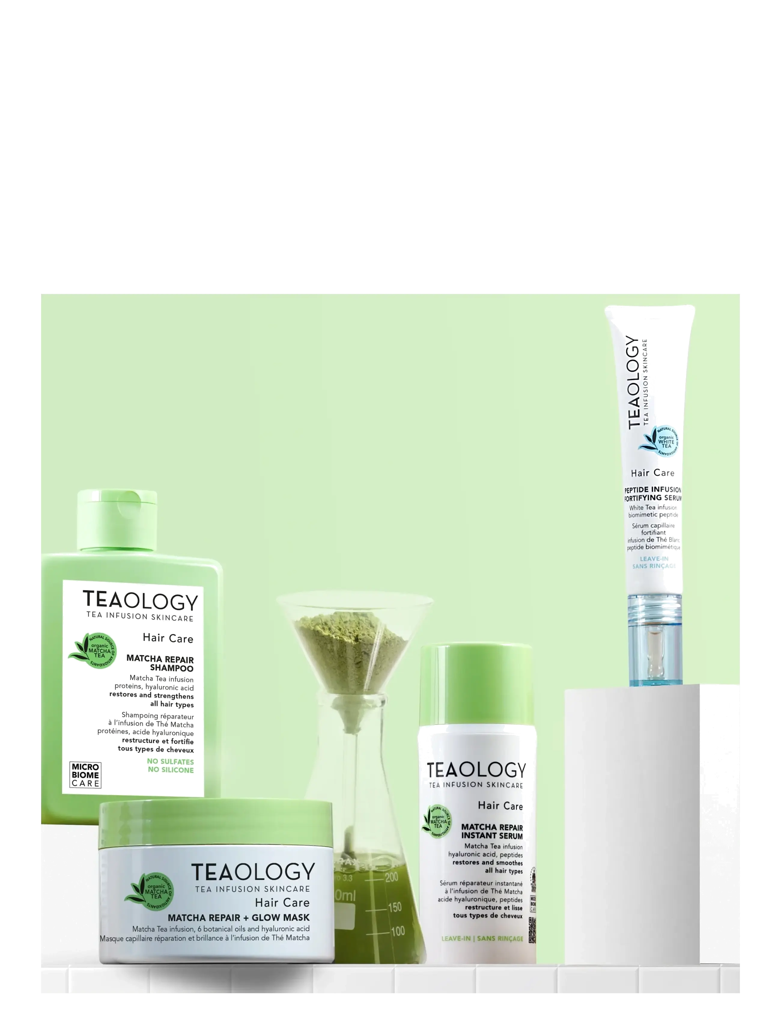 Teaology Skincare - Matcha Hair Repair Mask - hårkur - matcha tea - 4