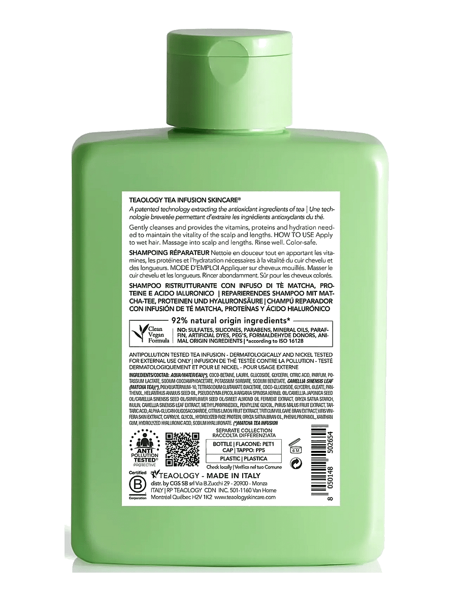 Teaology Skincare - Matcha Hair Repair Shampoo - shampoo - matcha tea - 2
