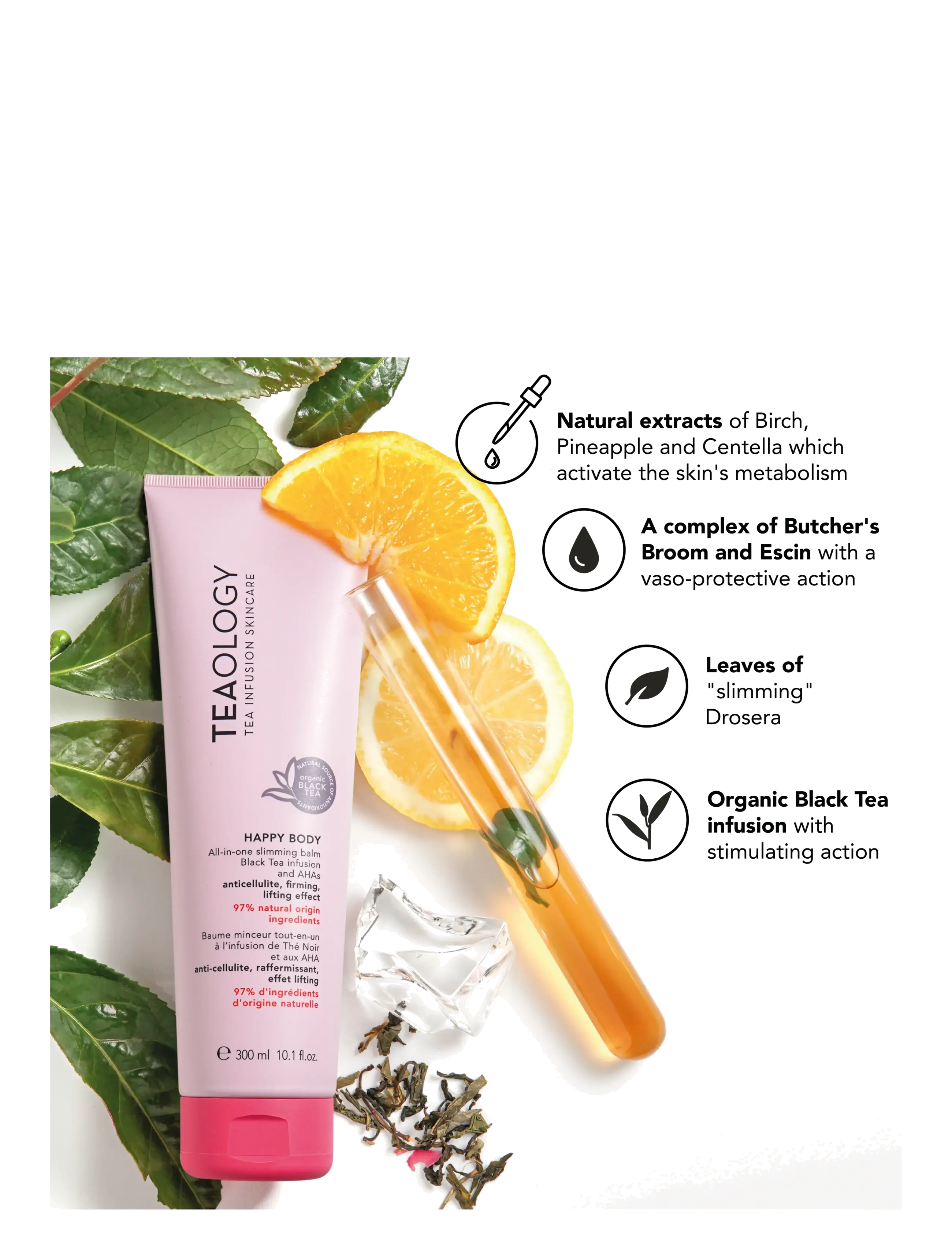 Teaology Skincare - Happy Body Cellulite Cream - lotion & creme - black tea - 2
