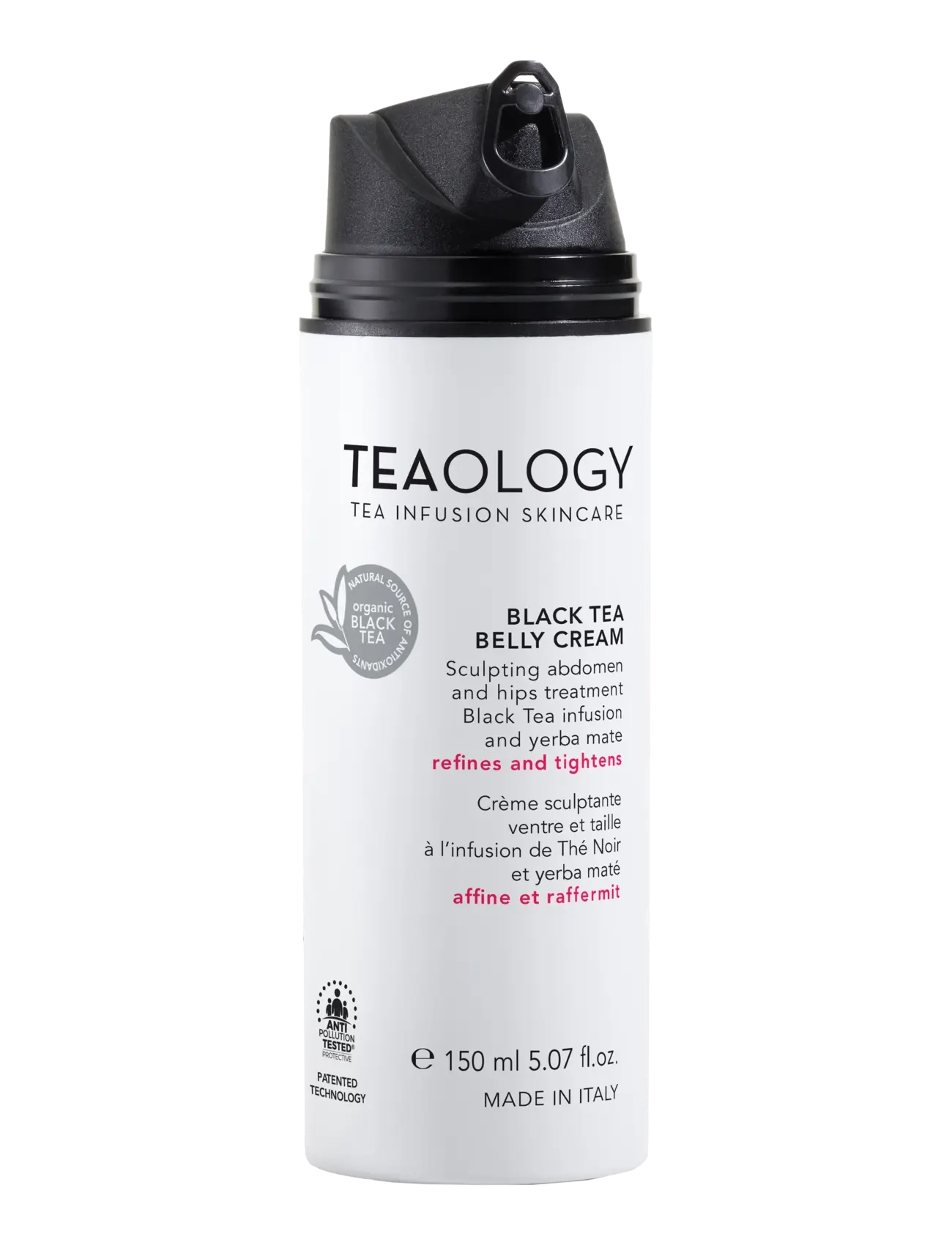 Teaology Skincare Black Tea Belly Cream, Kropscreme, Nude, Str: 150 ML