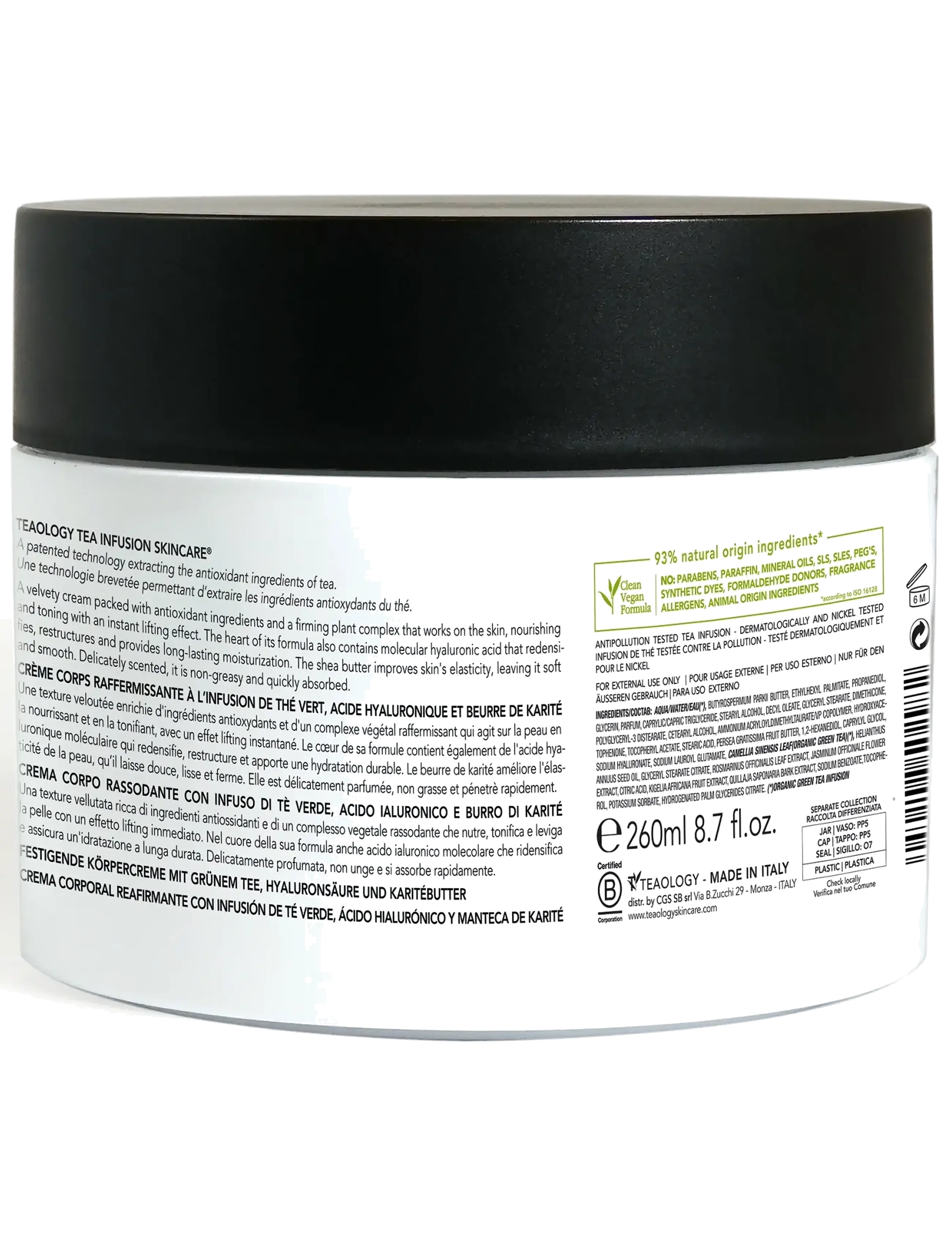 Teaology Skincare Jasmine Tea Firming Body Cream dam – bild 2