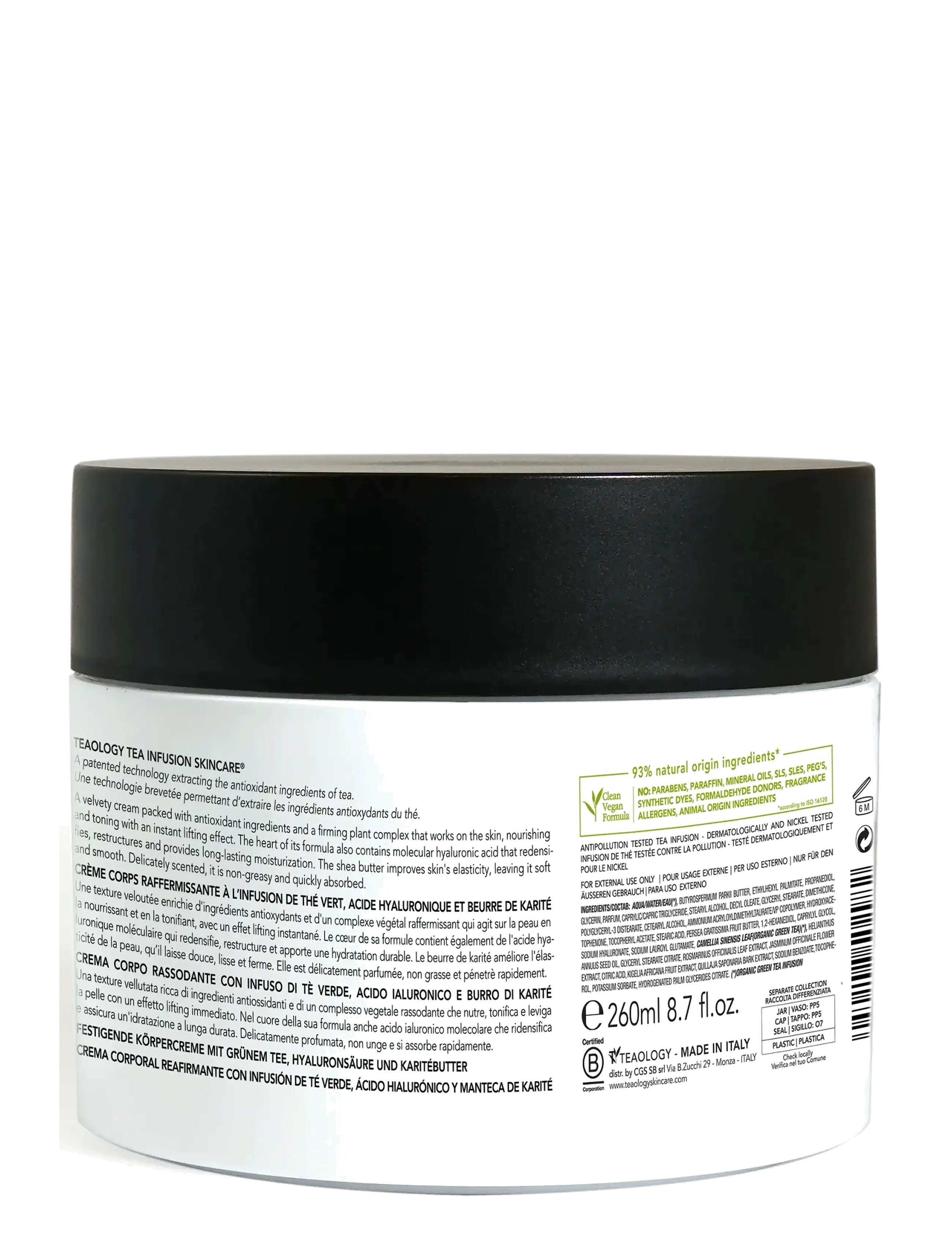Teaology Skincare - Jasmine Tea Firming Body Cream - húðmjólk og krem - green tea - 1