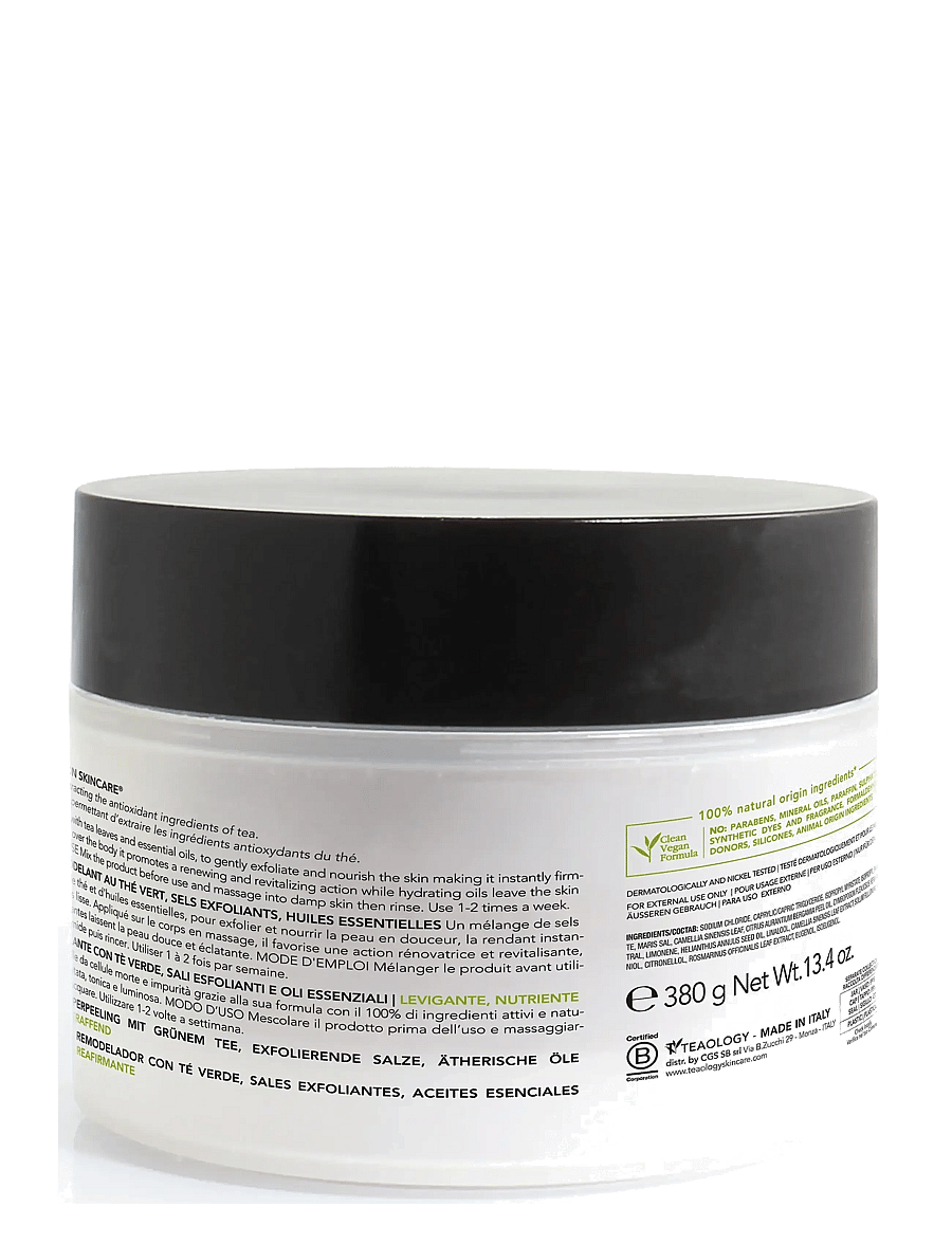 Teaology Skincare - Green Tea Reshaping Body Scrub - skrubb & exfoliators - kropp - green tea - 2