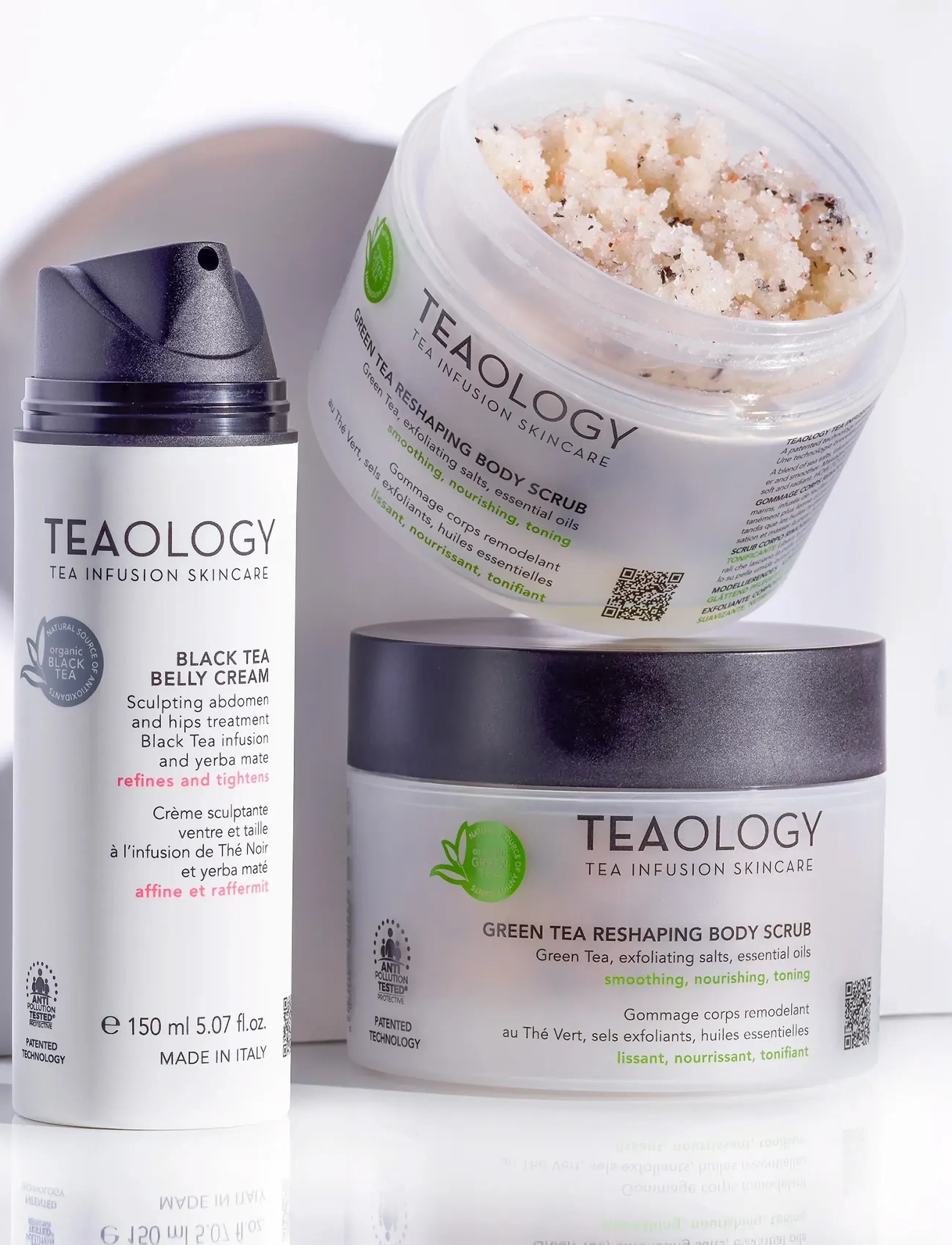 Teaology Skincare - Green Tea Reshaping Body Scrub - skrub & exfoliering - krop - green tea - 4