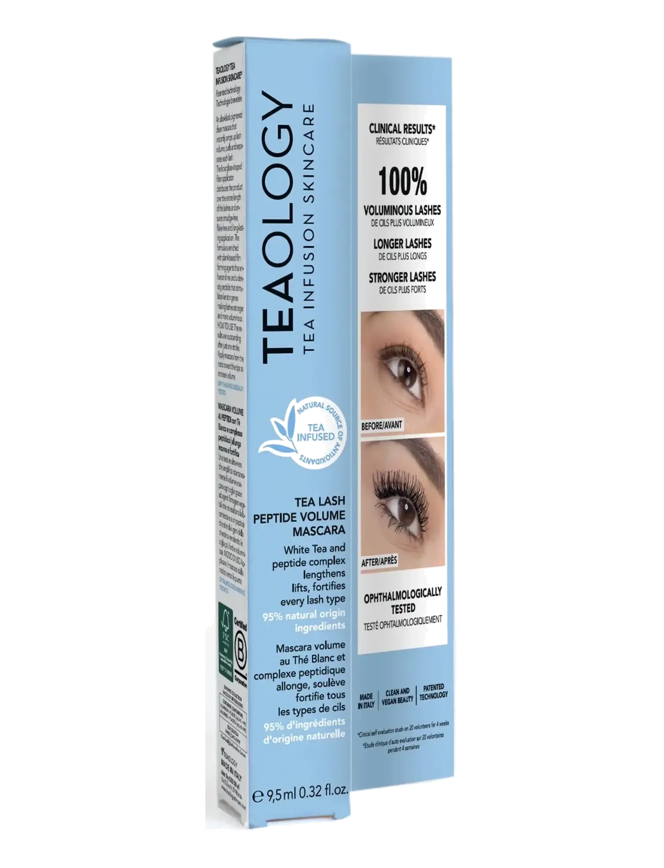 Teaology Skincare - Tea Lash Peptide Volume Mascara - Ögon & bryn  - white tea - 3