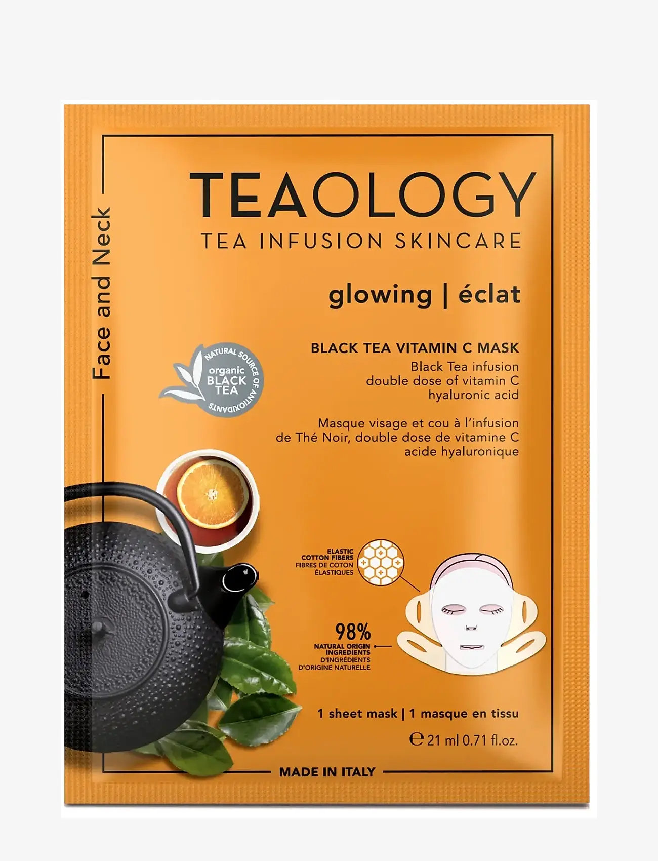Teaology Skincare - Vitamin C Mask - sheet masks - black tea - 1