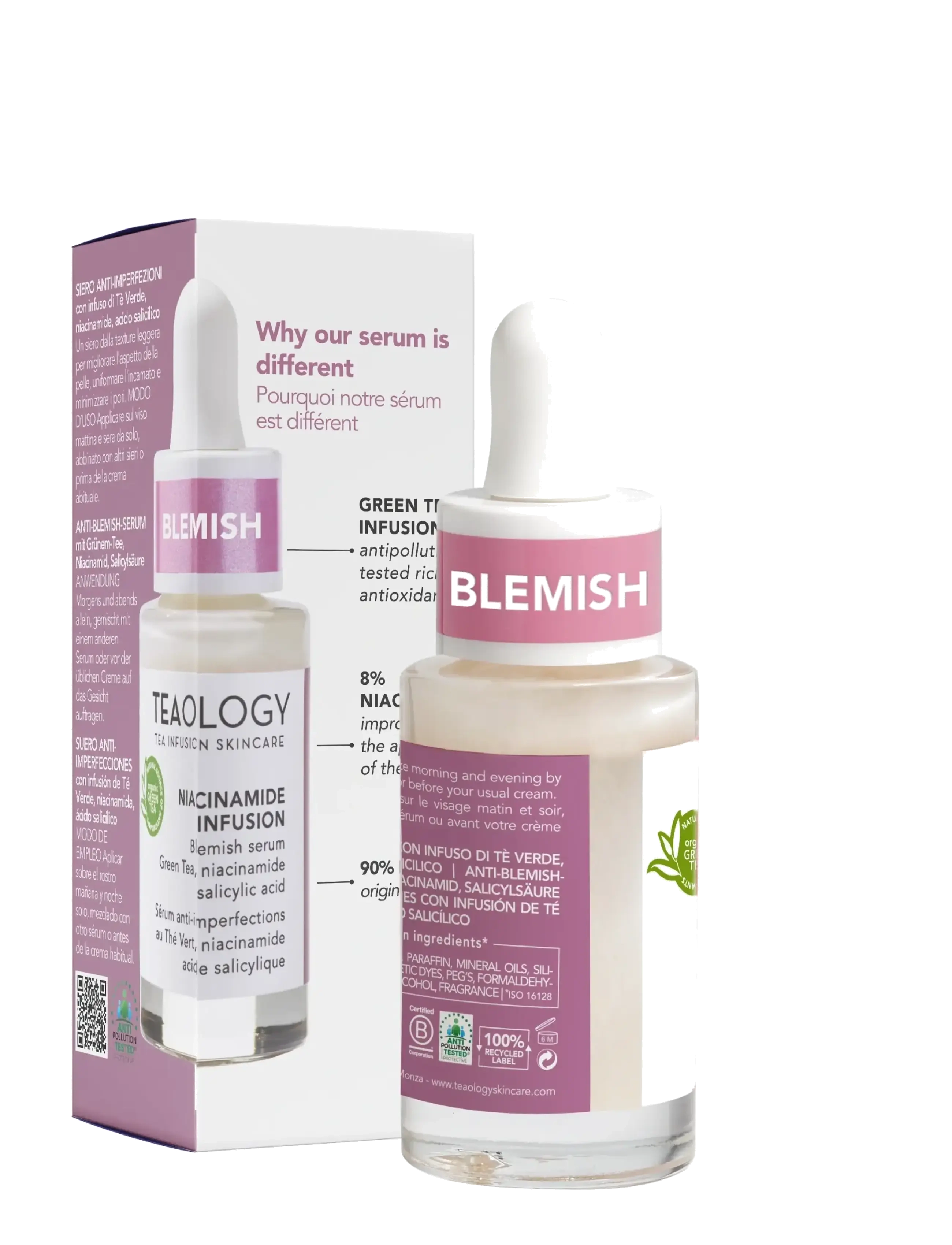 Teaology Skincare - Niacinamide Infusion - hudpleje - green tea - 2