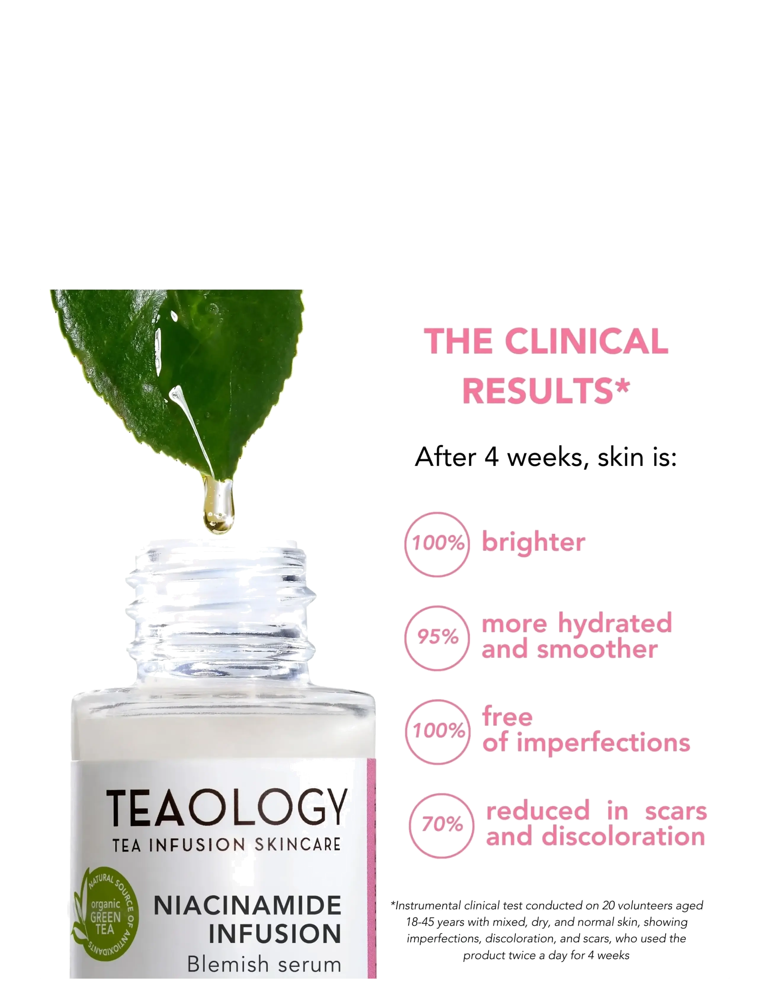 Teaology Skincare - Niacinamide Infusion - hudpleje - green tea - 3