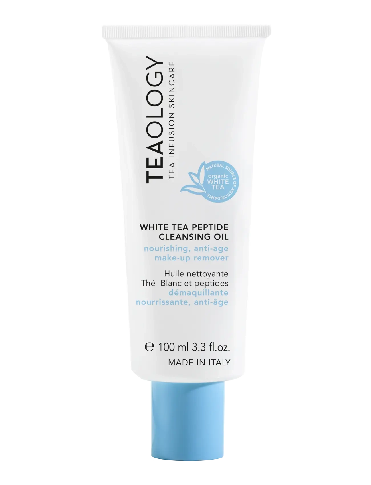 Teaology Skincare White Tea Peptide Cleansing Oil, Vinegar & Dressing Bottles Cleanser, Nude, Str: 100 ML
