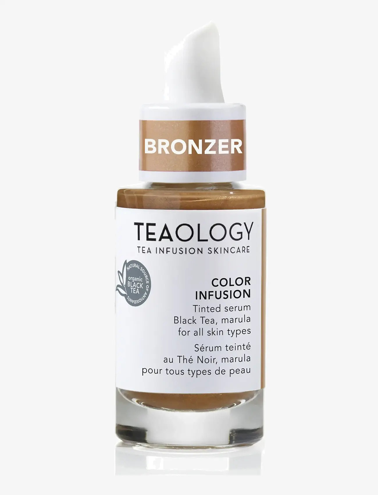Teaology Skincare - Color Infusion Tinted Perfecting Serum - hudvård - black tea - 1
