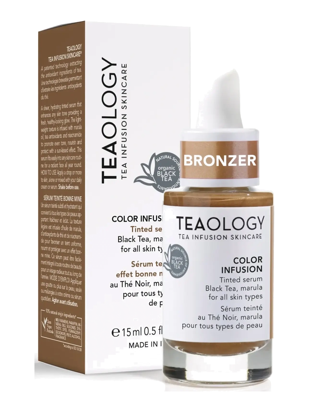 Teaology Skincare - Color Infusion Tinted Perfecting Serum - hudpleje - black tea - 2