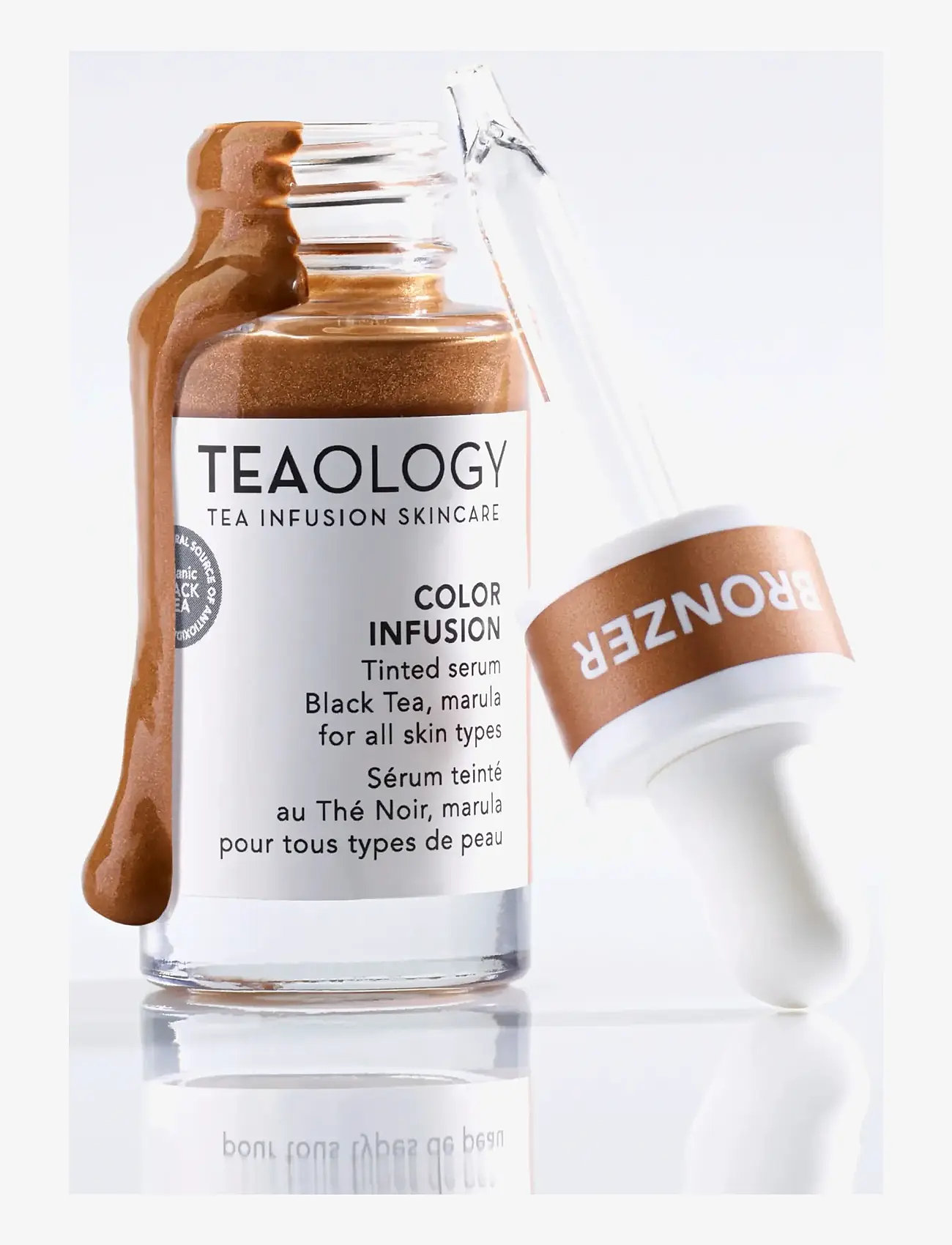 Teaology Skincare - Color Infusion Tinted Perfecting Serum - hudvård - black tea - 4
