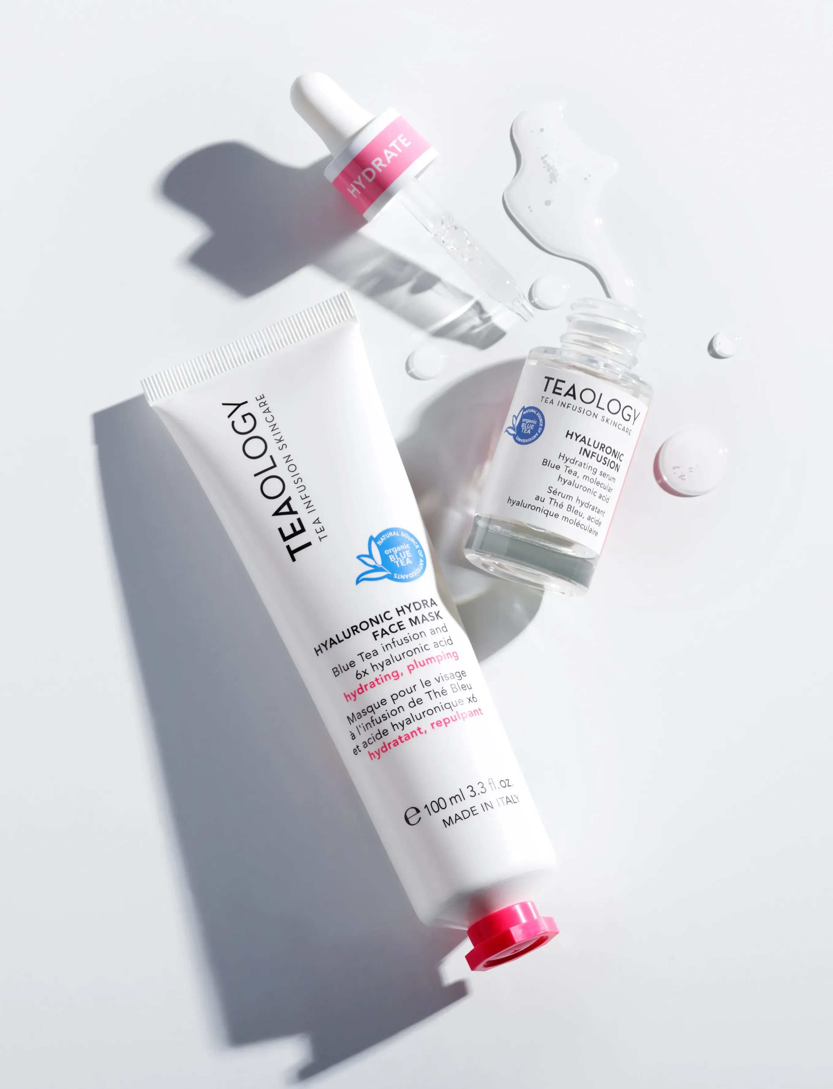 Teaology Skincare - Hyaluronic Hydra Face Mask - fugtgivende masker - blue tea - 4