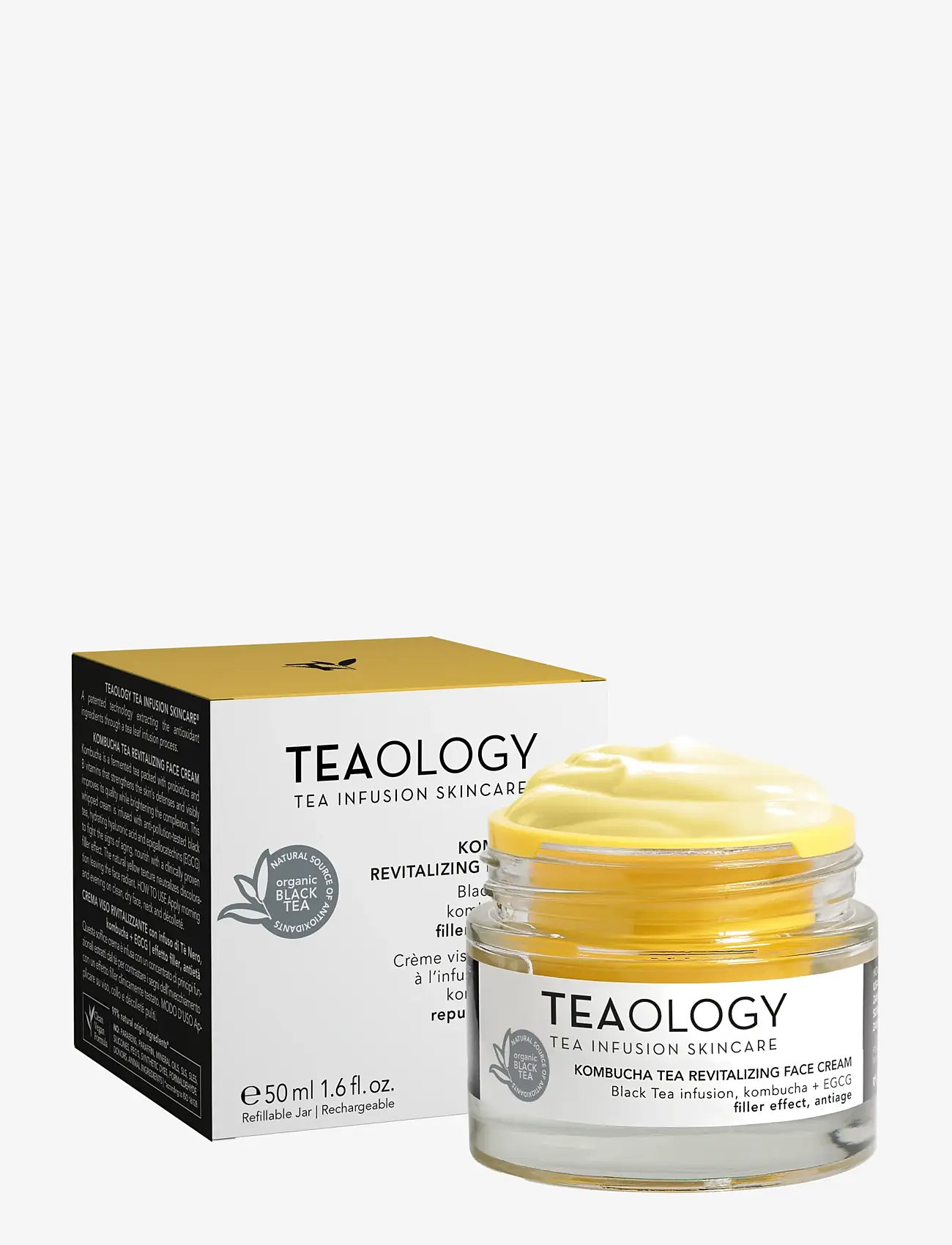 Teaology Skincare - Kombucha Tea Revitalizing Face Cream - dagcremer - black tea - 1