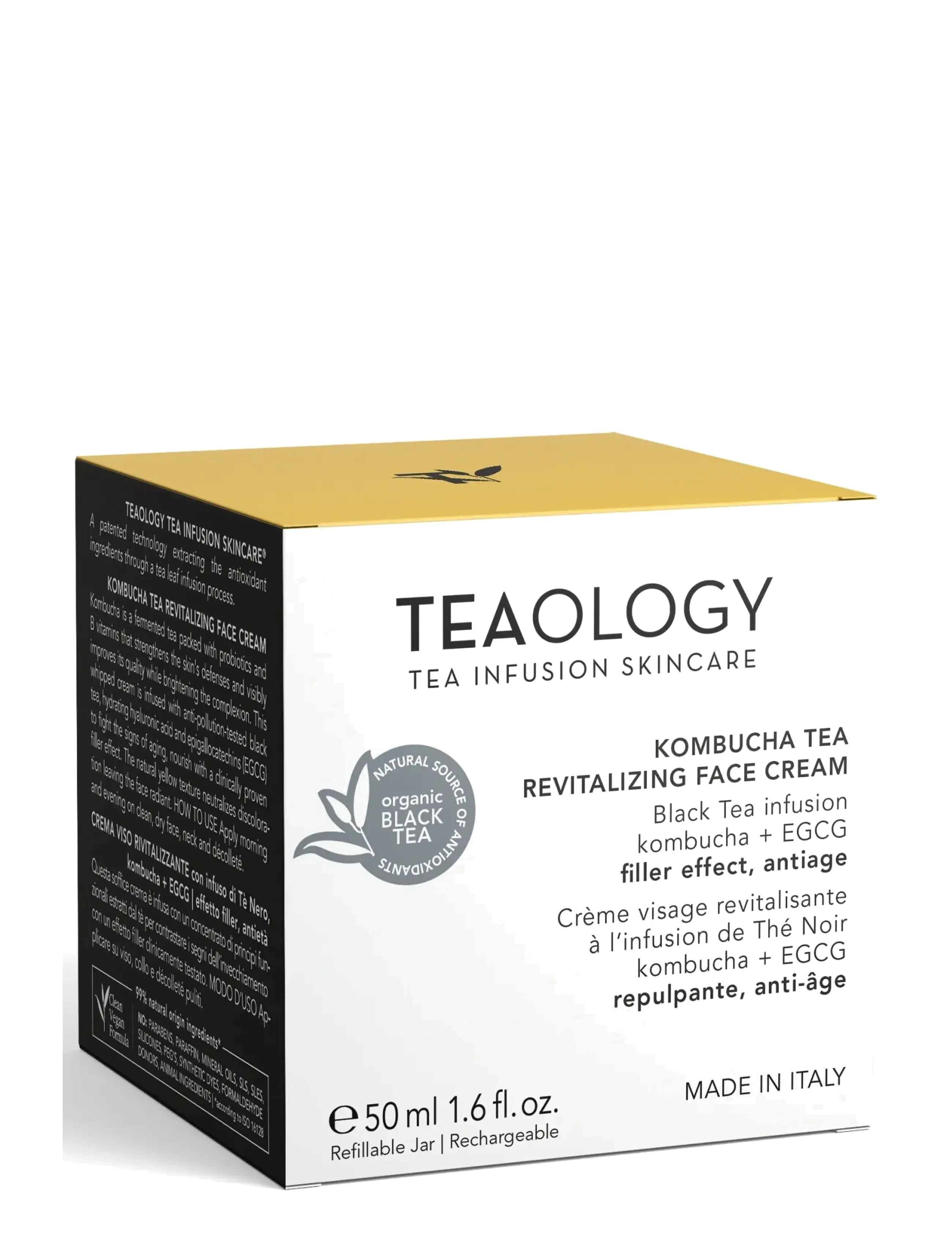 Teaology Skincare - Kombucha Tea Revitalizing Face Cream - dagkrem - black tea - 2
