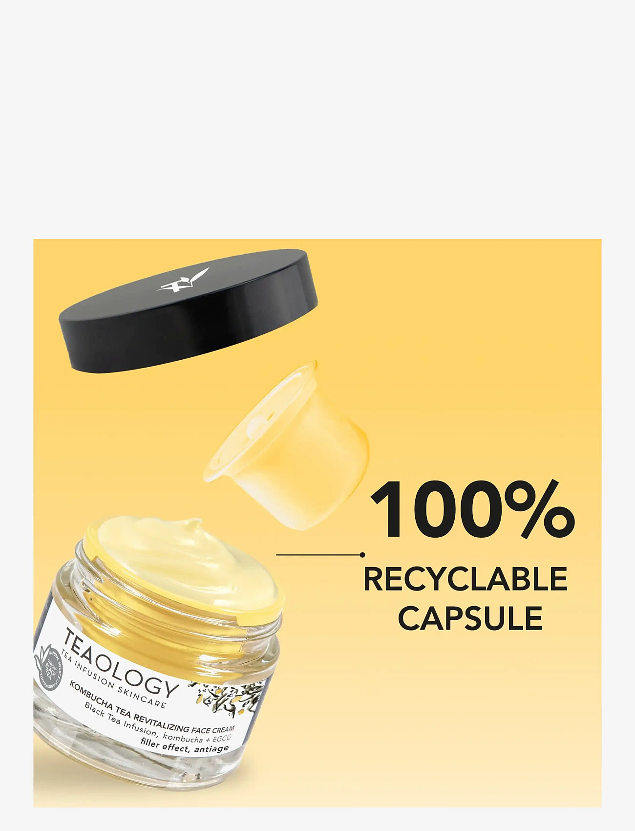 Teaology Skincare - Kombucha Tea Revitalizing Face Cream - dagcremer - black tea - 3