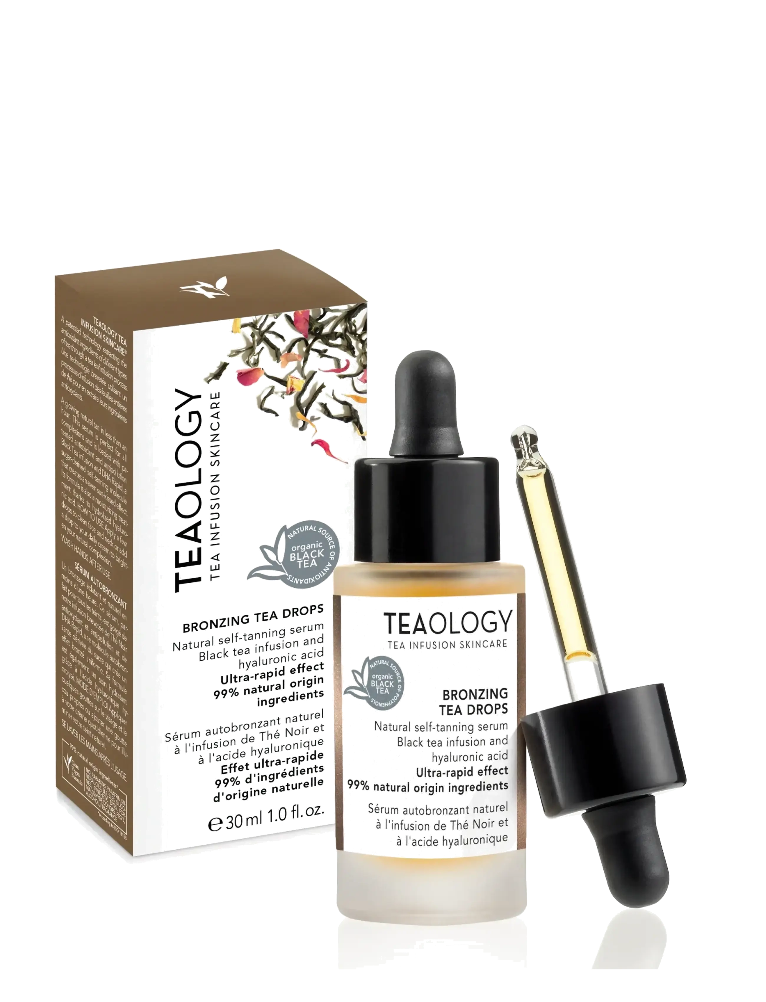 Teaology Skincare - Bronzing Tea Drops - sun products - black tea - 1
