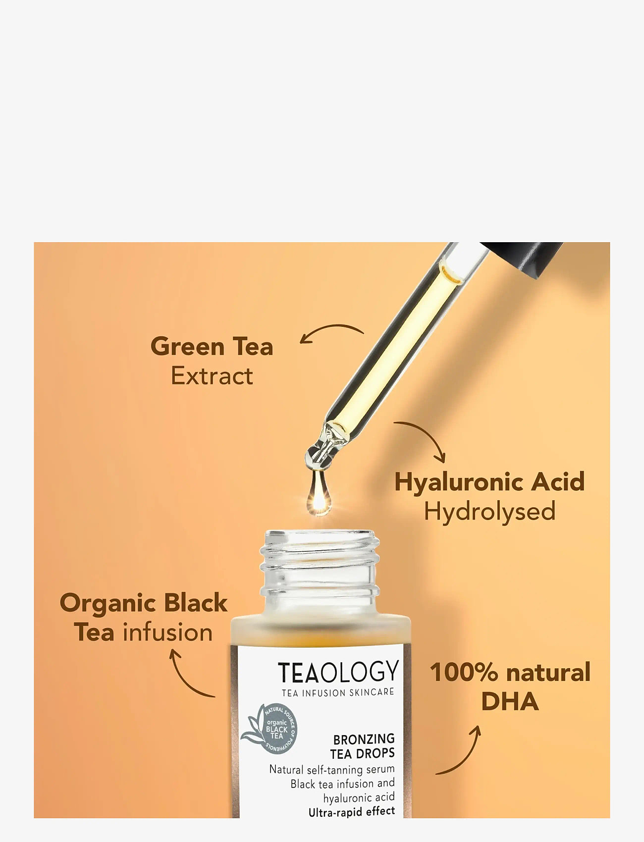 Teaology Skincare - Bronzing Tea Drops - solprodukter - black tea - 3