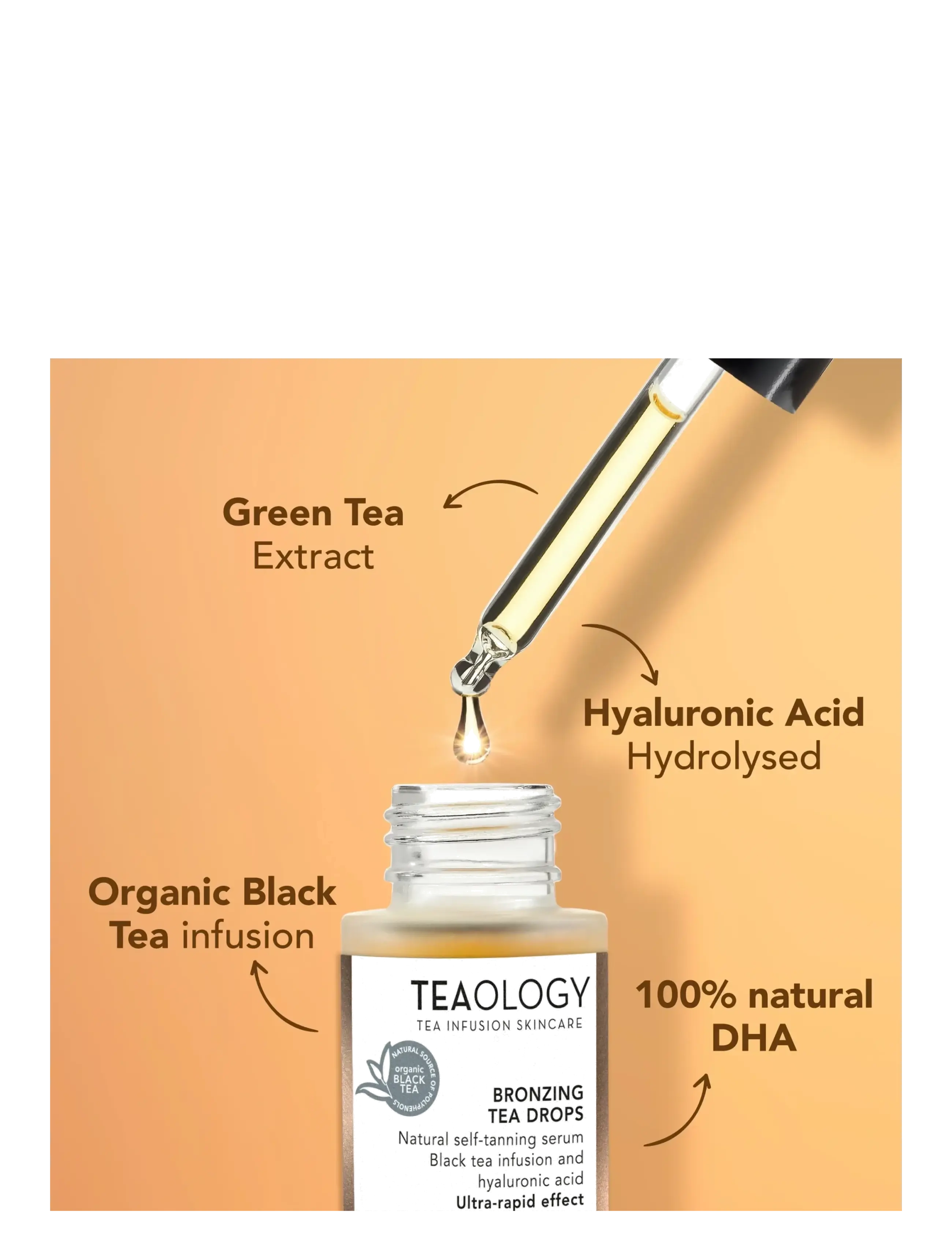 Teaology Skincare - Bronzing Tea Drops - sun products - black tea - 3