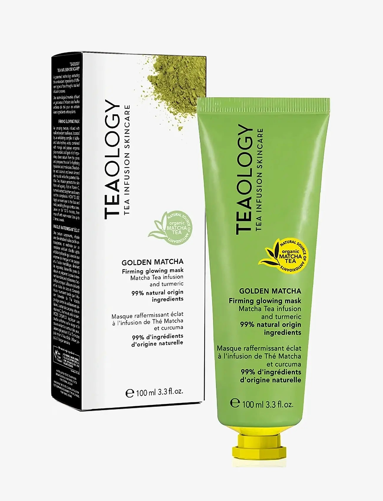 Teaology Skincare - Golden Matcha - fugtgivende masker - matcha tea - 3