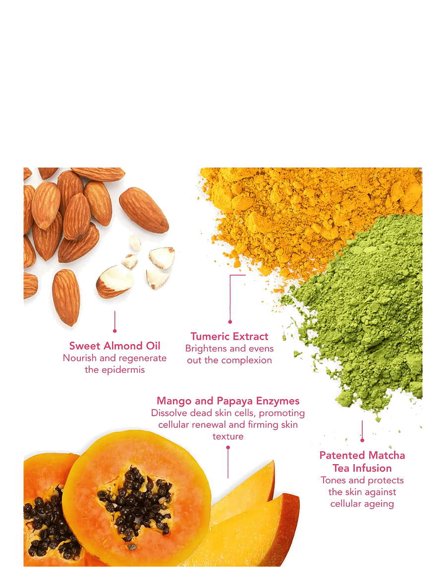 Teaology Skincare - Golden Matcha - fugtgivende masker - matcha tea - 4