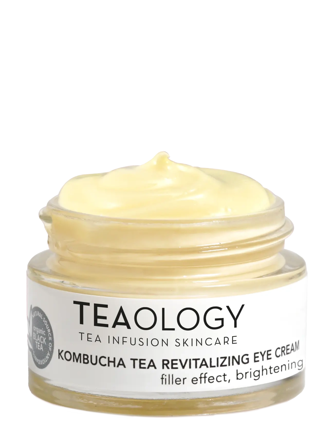 Teaology Skincare Kombucha Tea Revitalizing Eye Cream,  Brightens - Teaology Skincare - BLACK TEA / clear