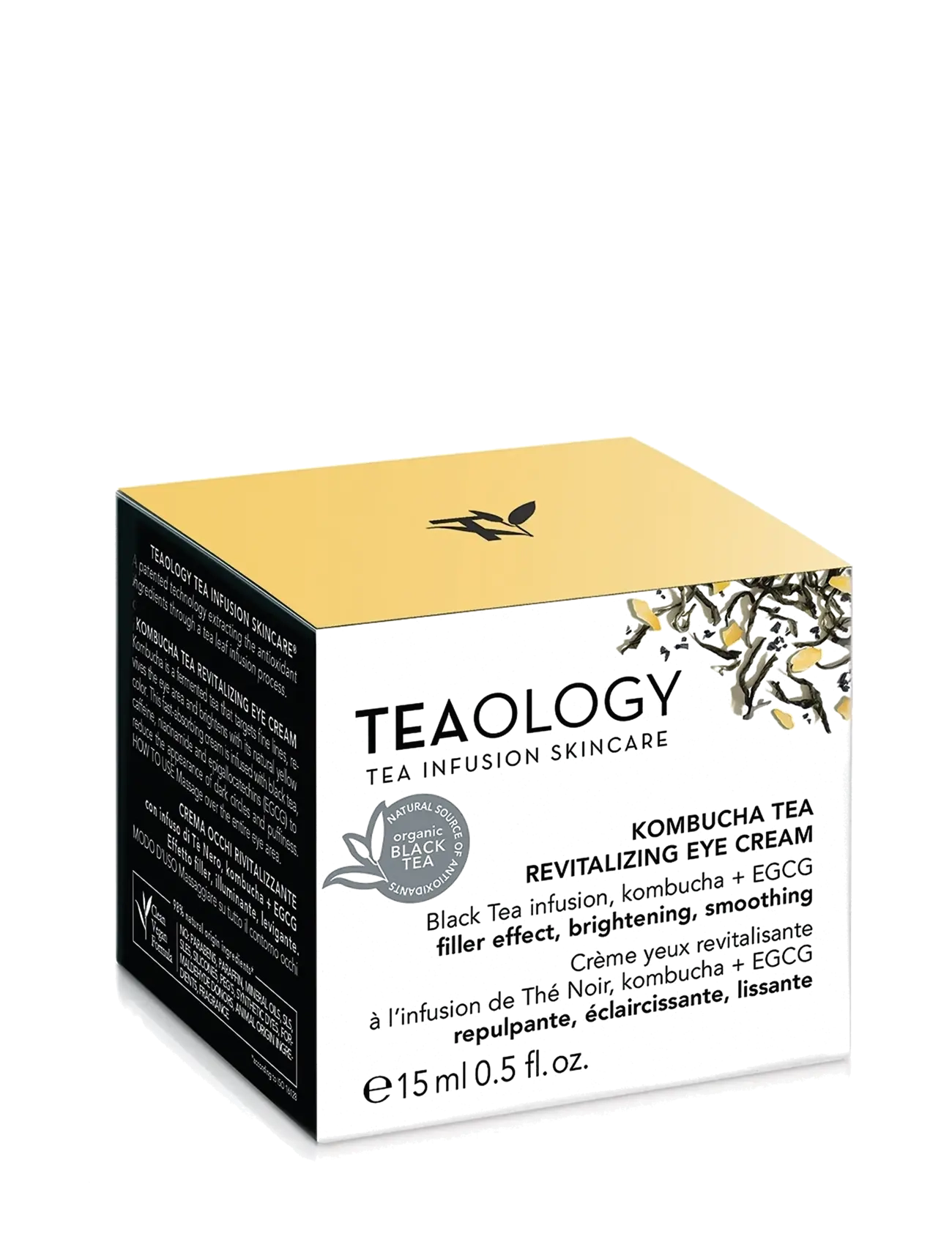 Teaology Skincare - Kombucha Tea Revitalizing Eye Cream,  Brightens - Øjencremer - black tea - 1